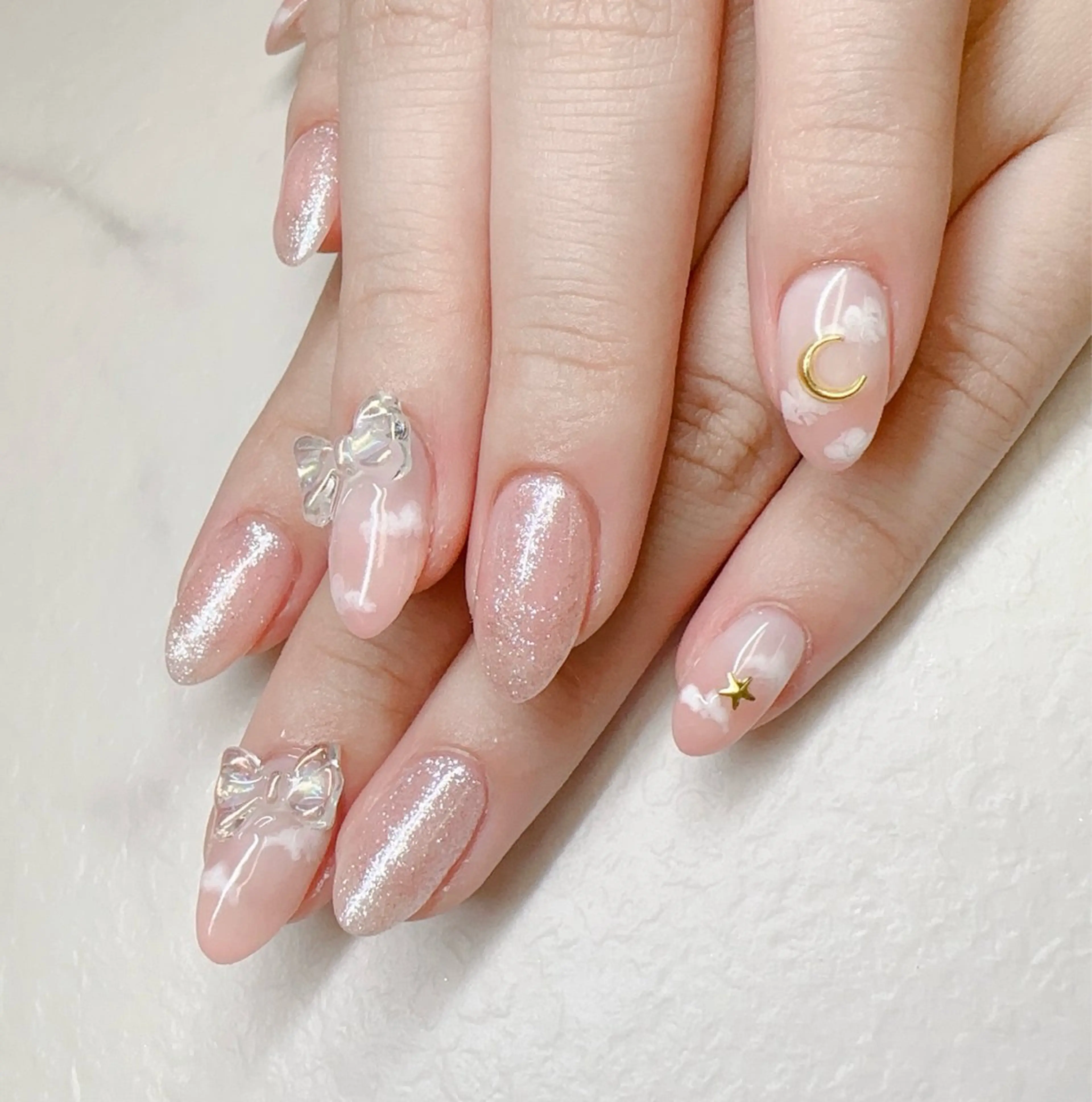 ネイル ジェルネイル グラデーション マグネットネイル ニュアンスネイル ワンホンネイル Lipi nailのネイルデザイン
