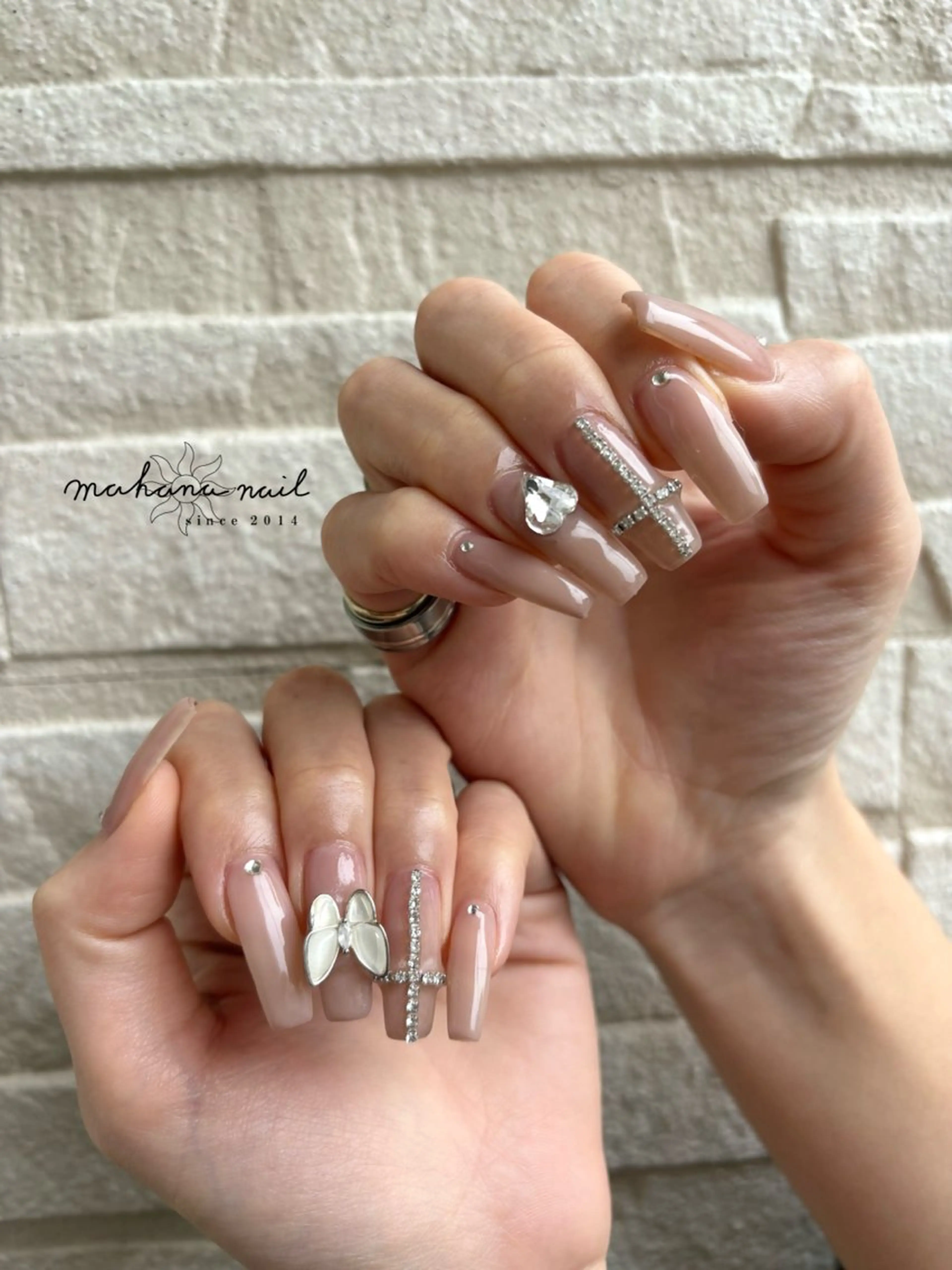 ネイル ロングネイル ハンドネイル mahana nailのネイルデザイン