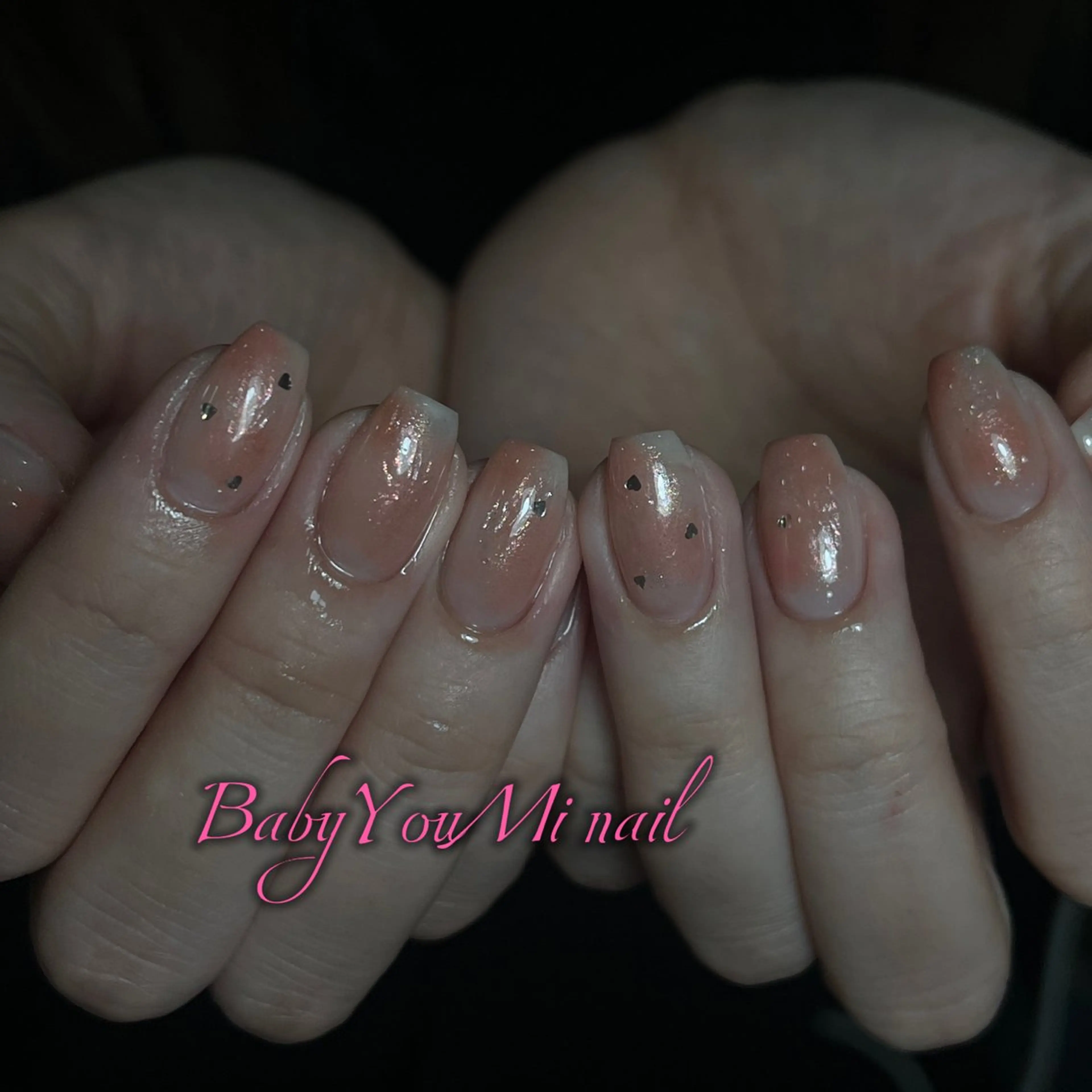 ネイル オーロラネイル フラワーネイル フットネイル フレンチネイル ジェルネイル ハンドネイル BabyYouMi ねねのネイルデザイン