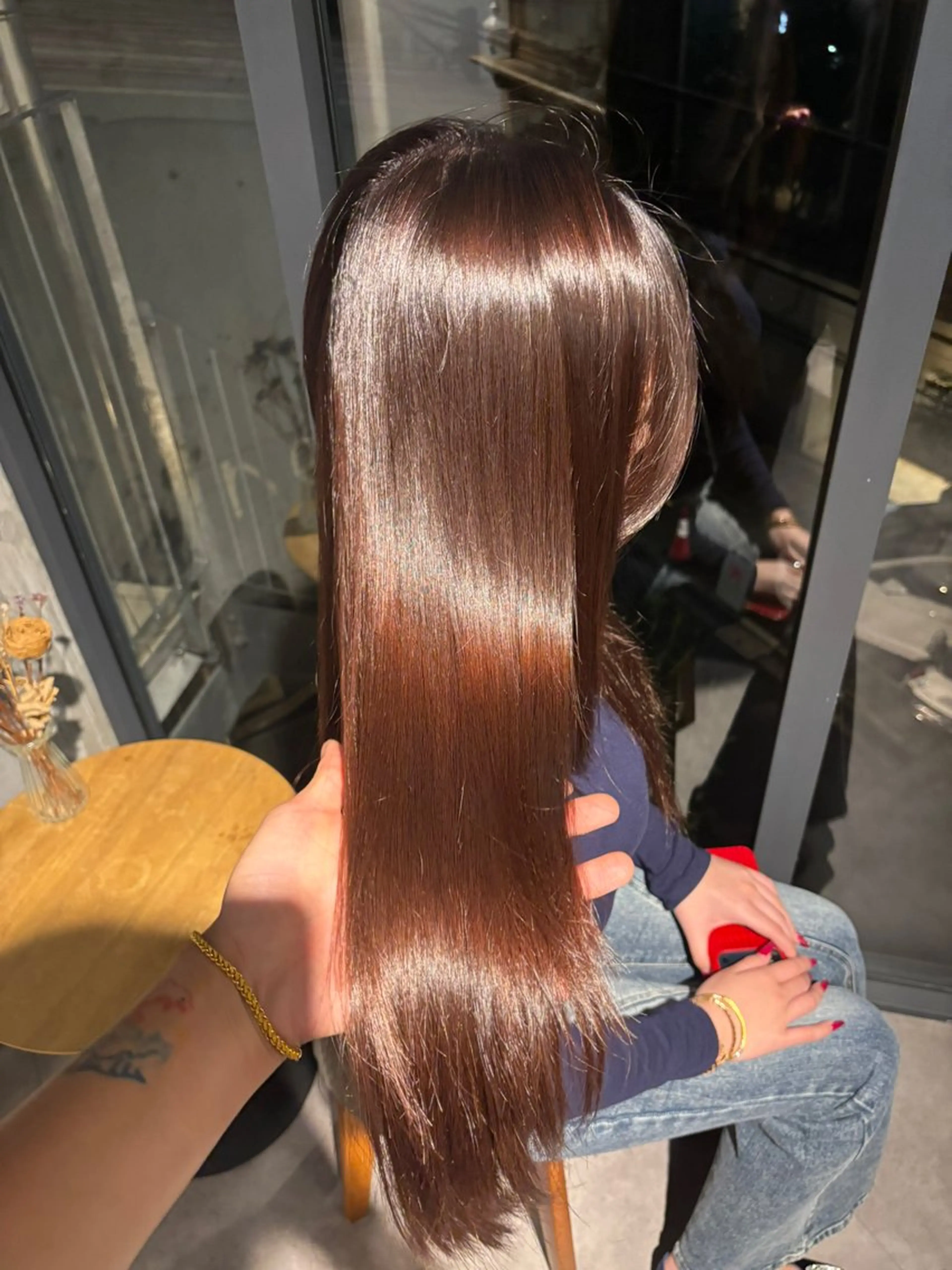 縮毛矯正<癖毛うねりにまとまりを縮毛矯正☘️>の写真