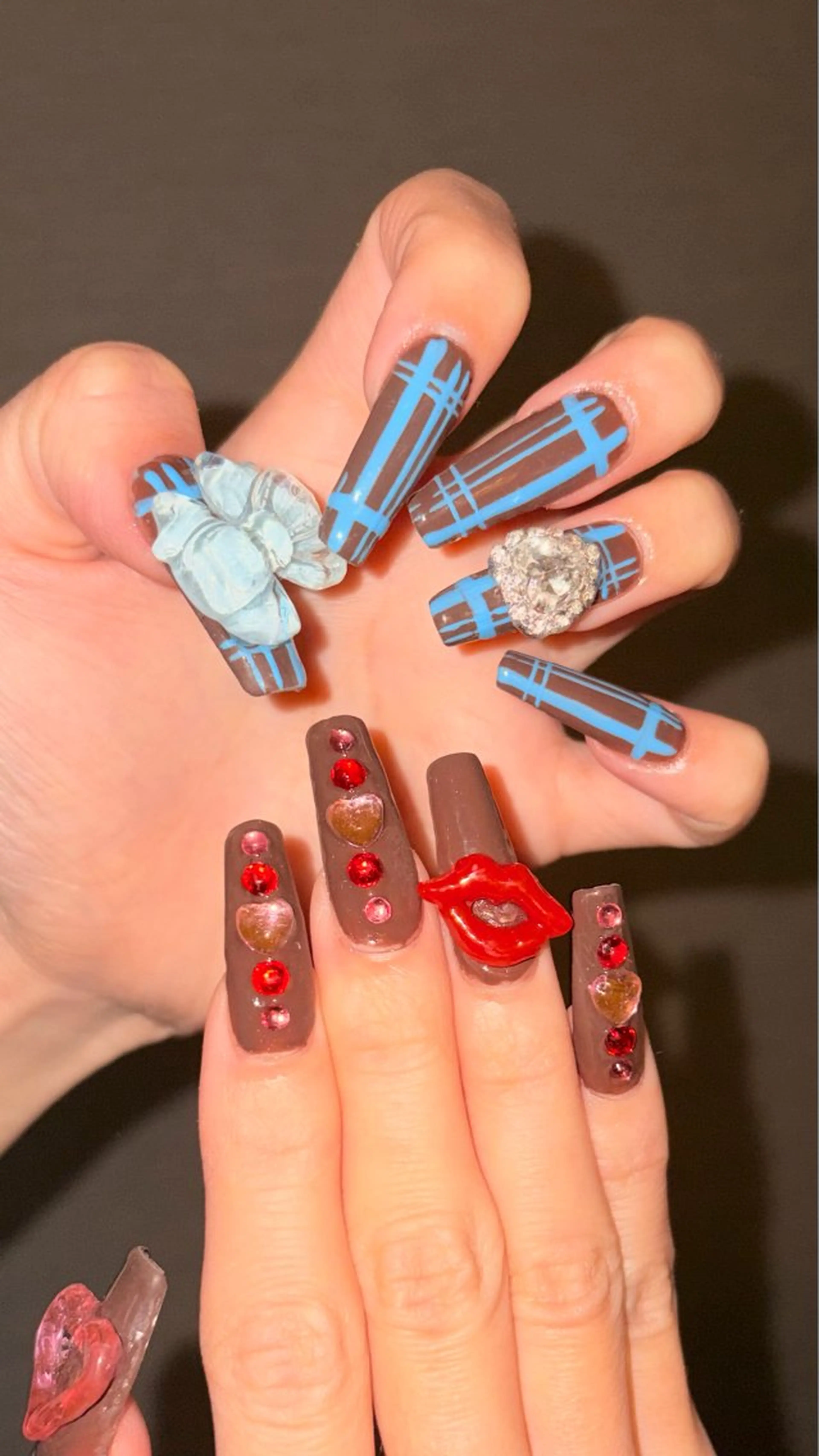 ネイル バレンタイン ハンドネイル aachunail所属・前田 あすかのネイルデザイン