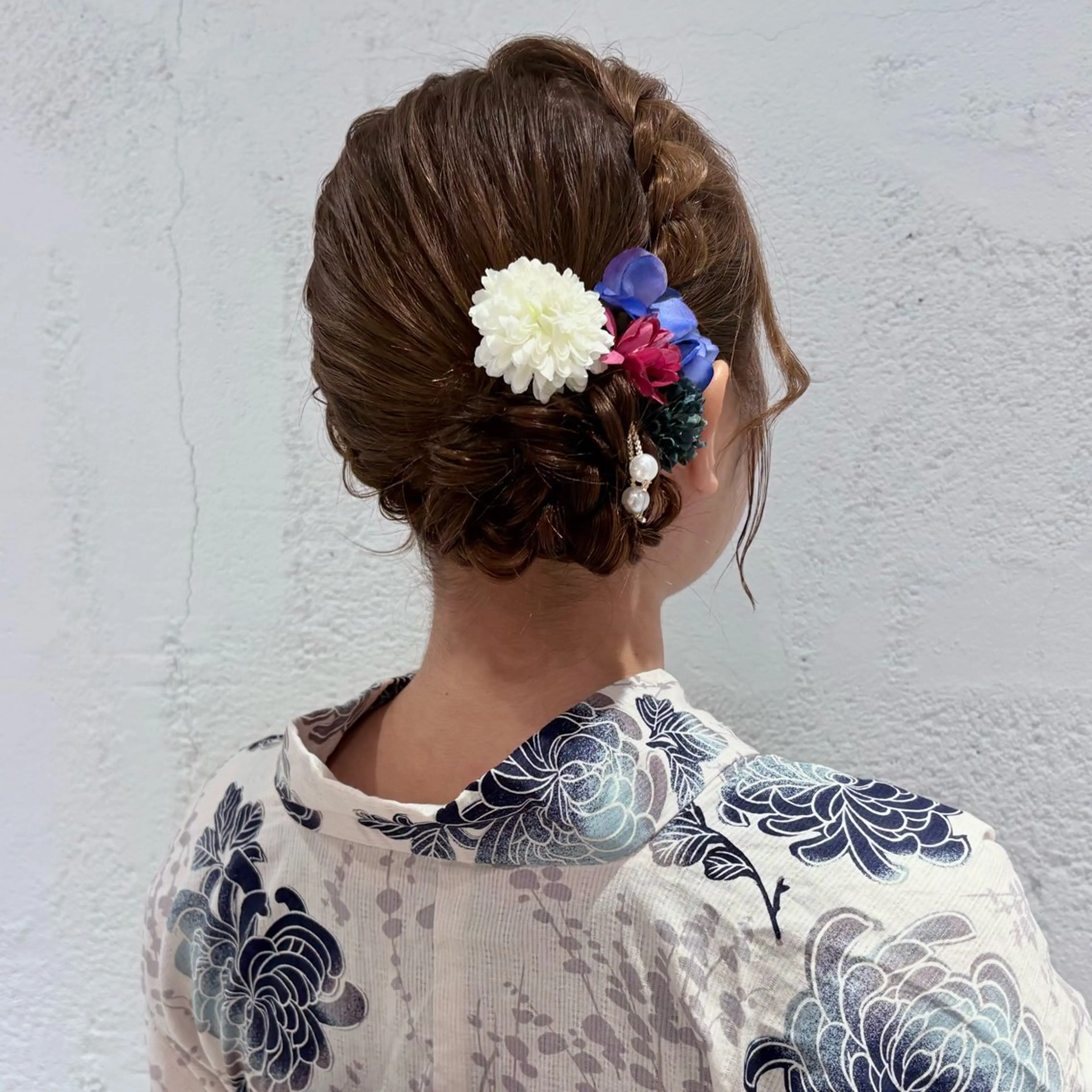 セミロング ヘアアレンジ ヘアセット 艶髪/柔らかカラー /アレンジ🪞あまにのヘアスタイル