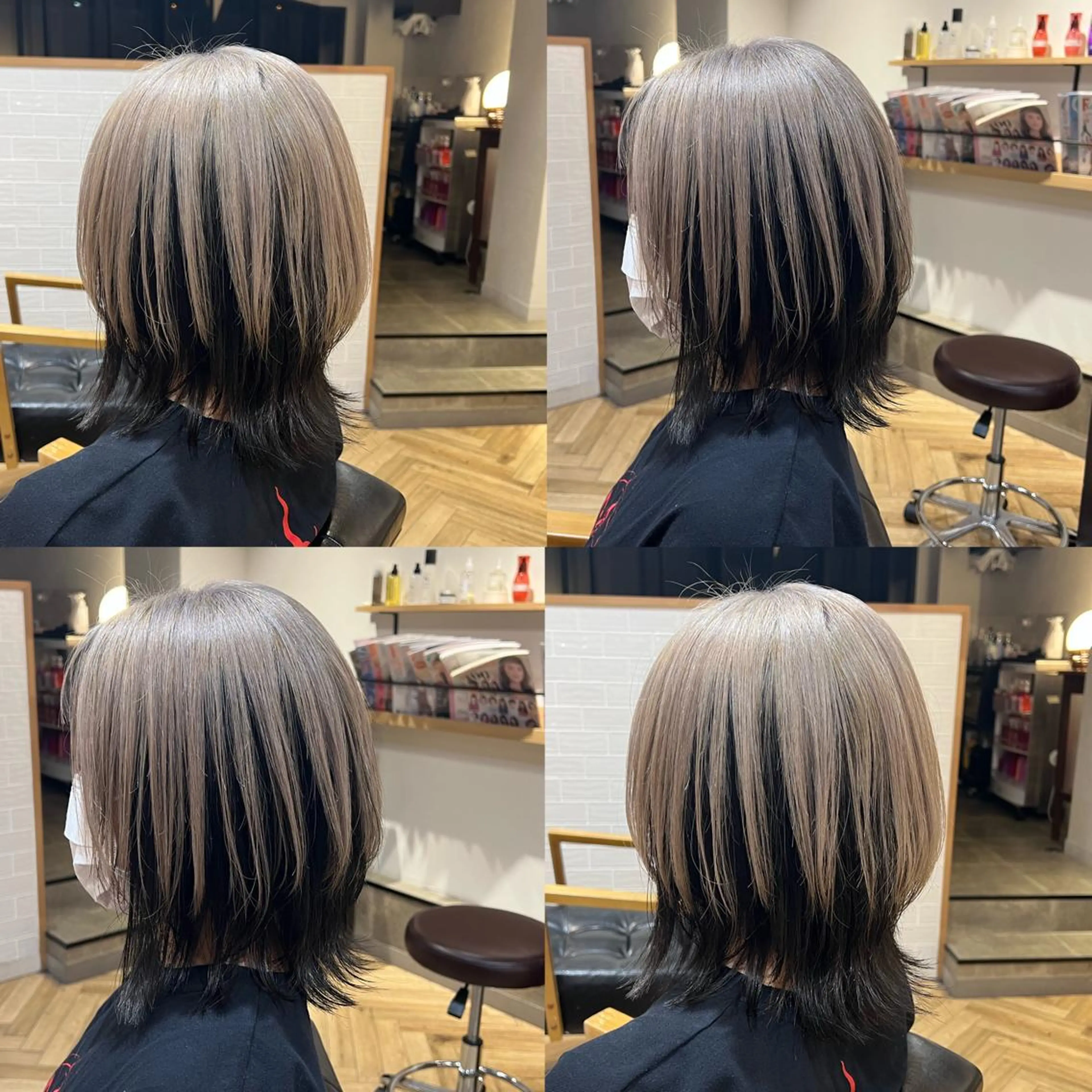 ミディアム カラー 艶カラー/韓国顔周り 🎀mamiのヘアスタイル