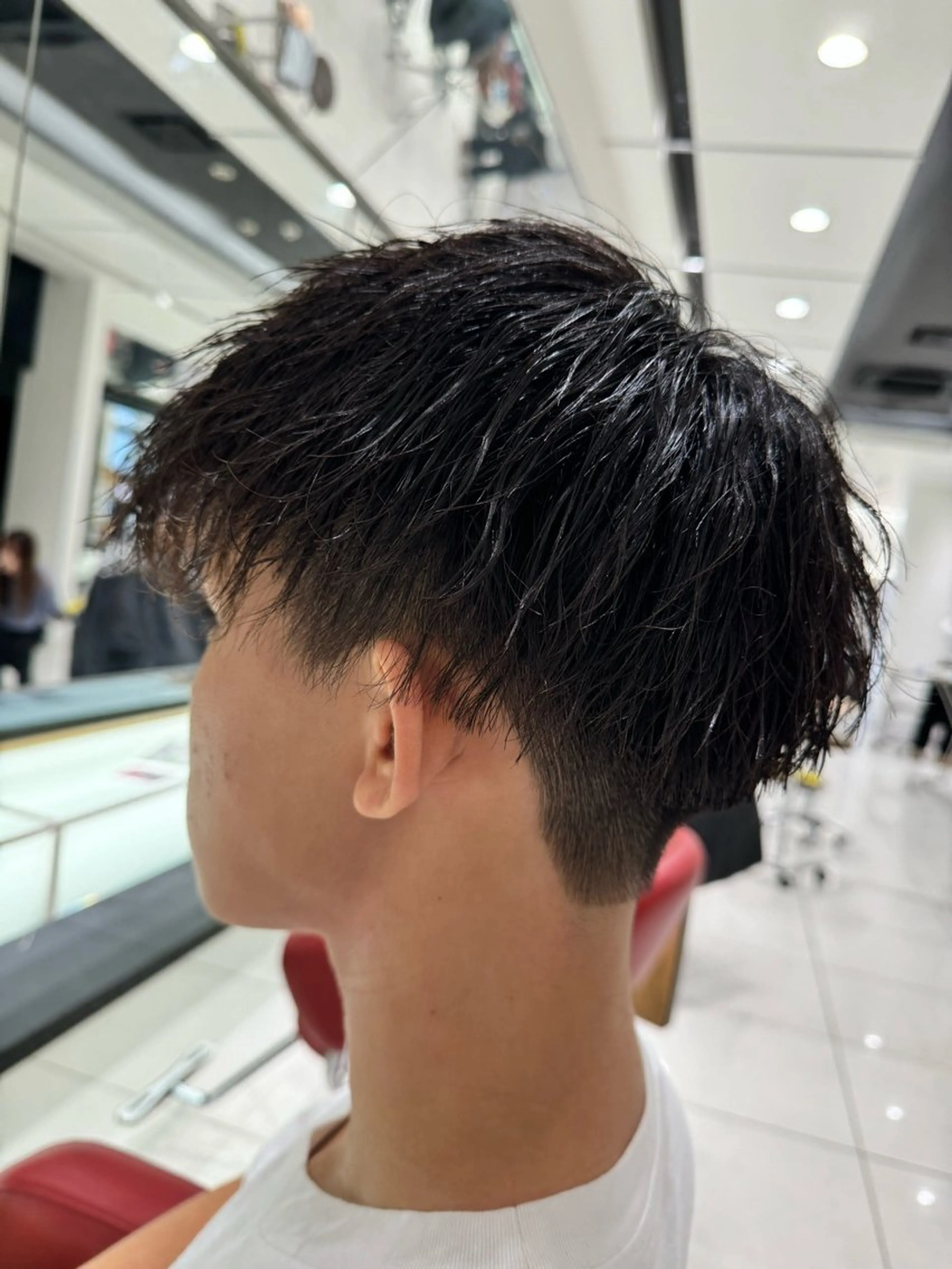 ミディアム カット パーマ メンズ/メンズパーマ 服部太地のヘアスタイル