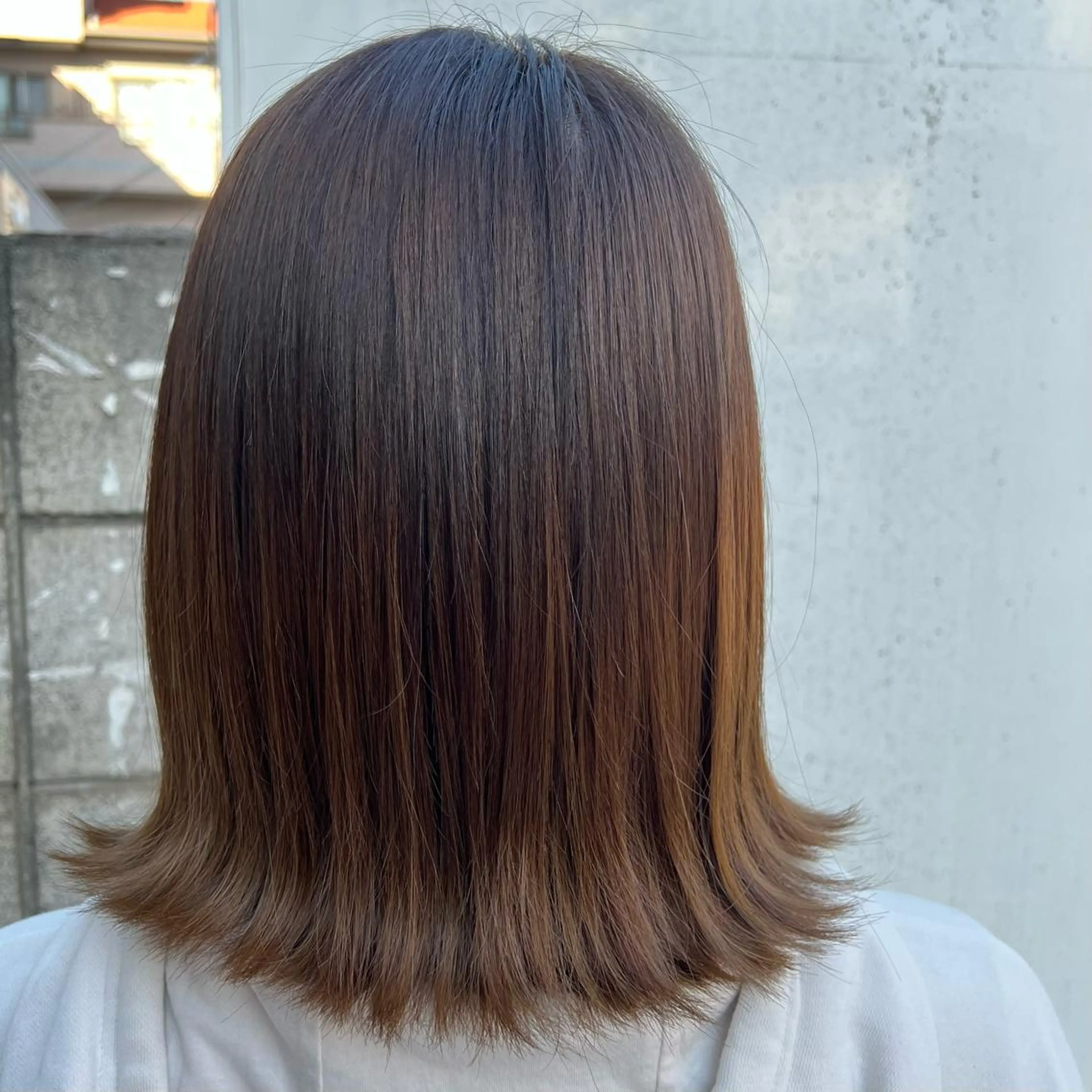 ミディアム カラー ブラウンカラー イシイ ハルナ 🤍のヘアスタイル