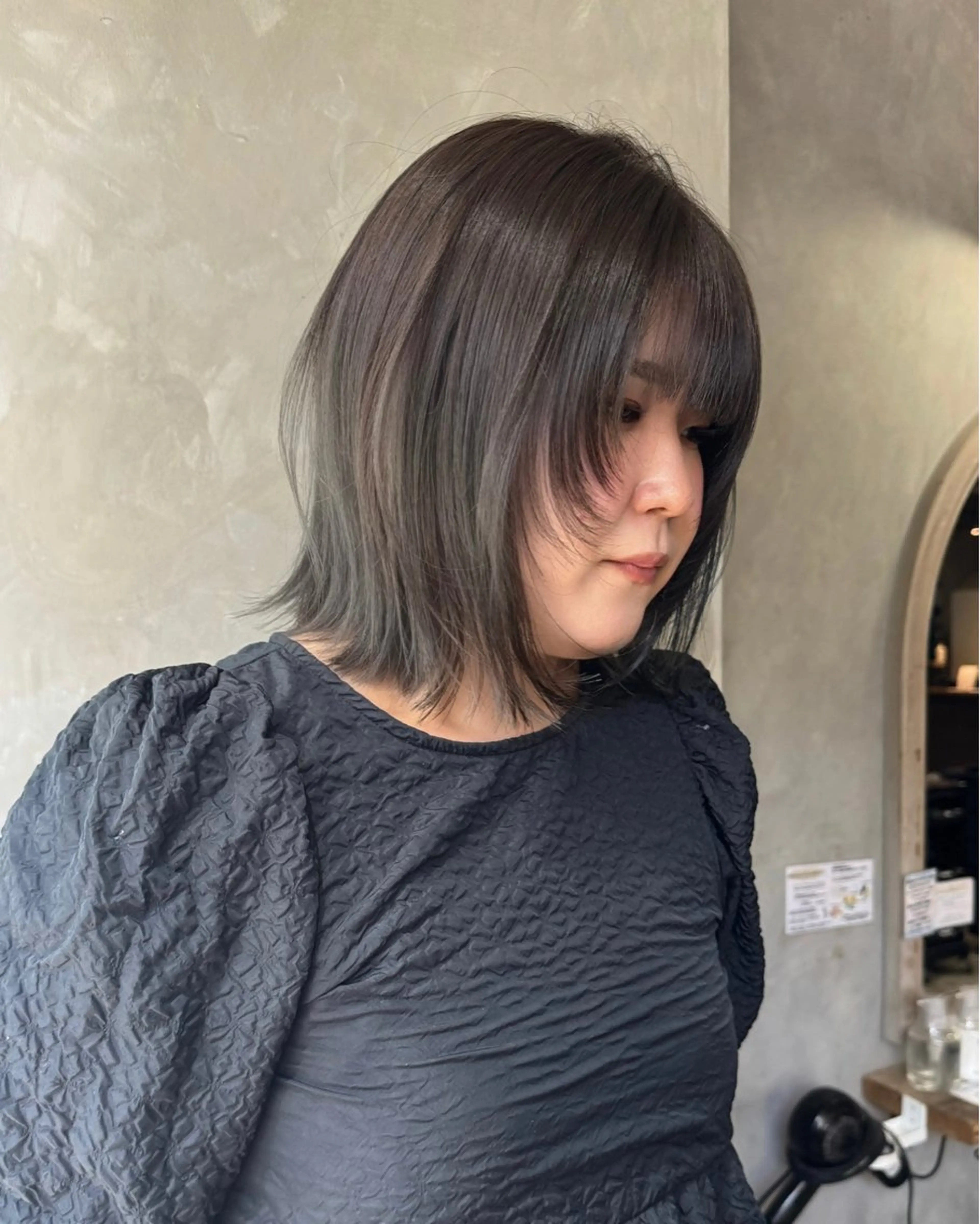 ショート カラー 顔まわりレイヤー レイヤーカット カット ヘアカラー トリートメント 清水 健吏/ 韓国ヘア/レイヤーのヘアスタイル