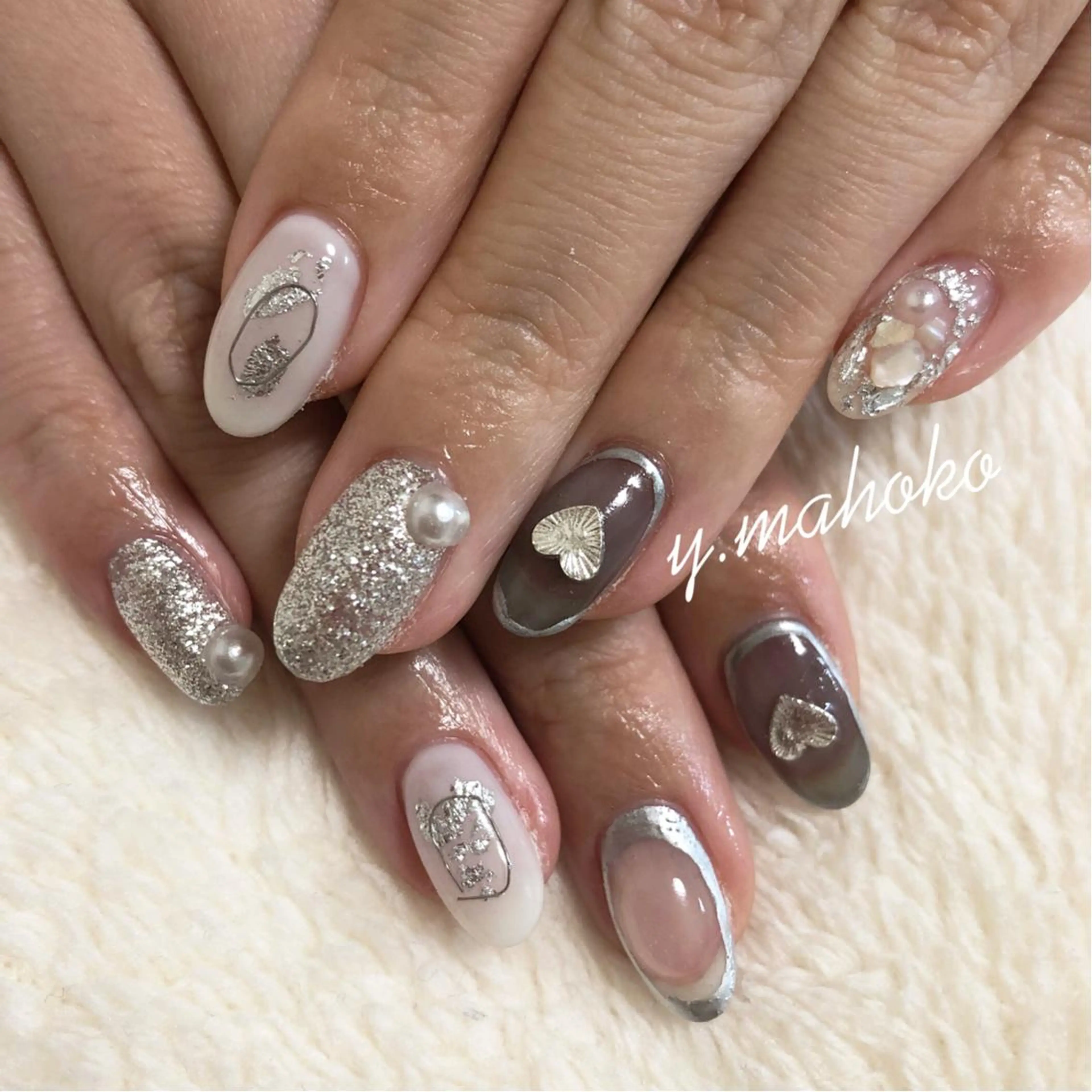 ネイル ハンドネイル She nail studio 原宿所属・パラジェル有/ スカルプ/mahoのネイルデザイン