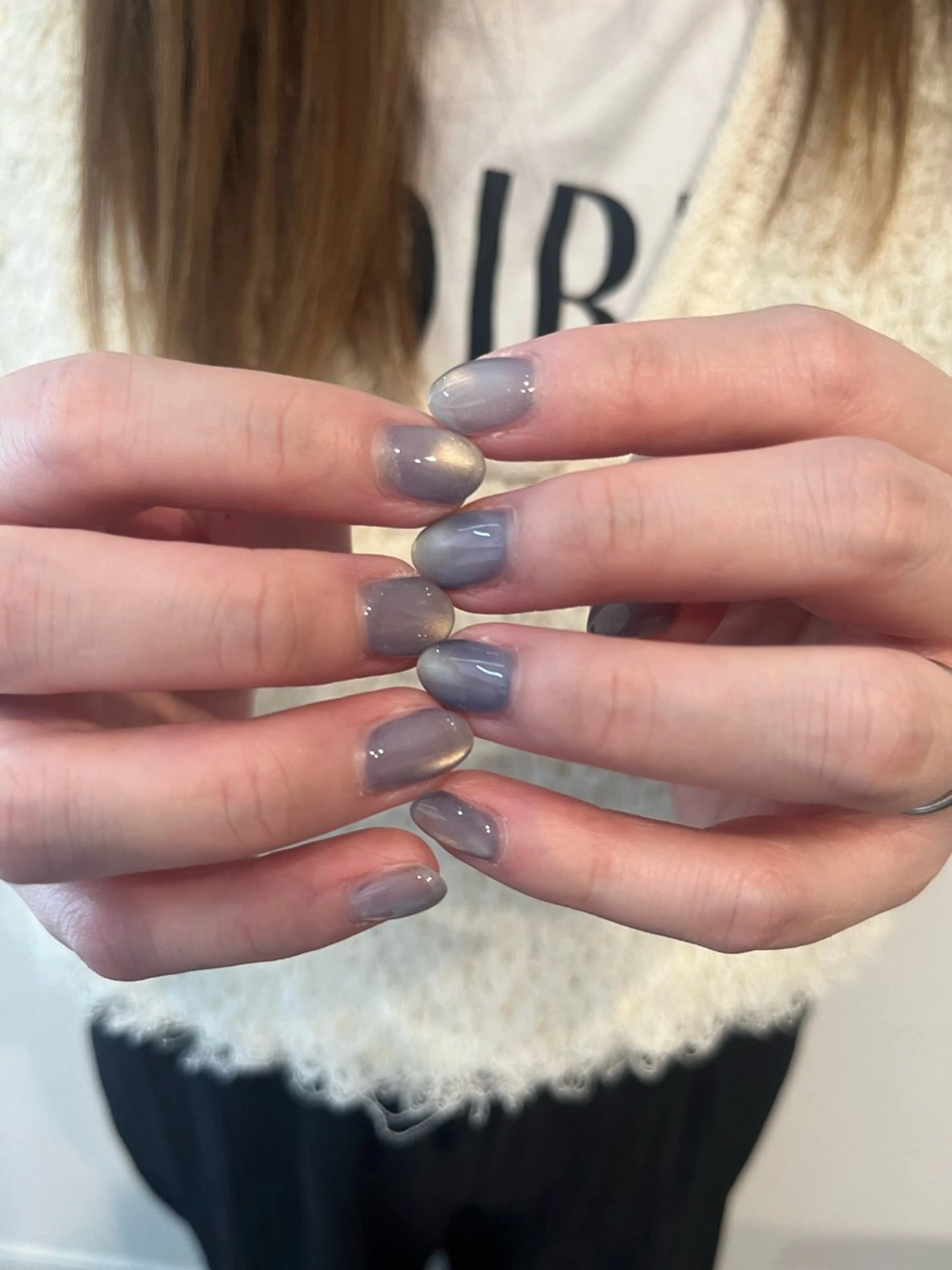 ネイル 氷ネイル・うるうるネイル マグネットネイル スウィートラヴィール所属・SweetRavir あゆみのネイルデザイン