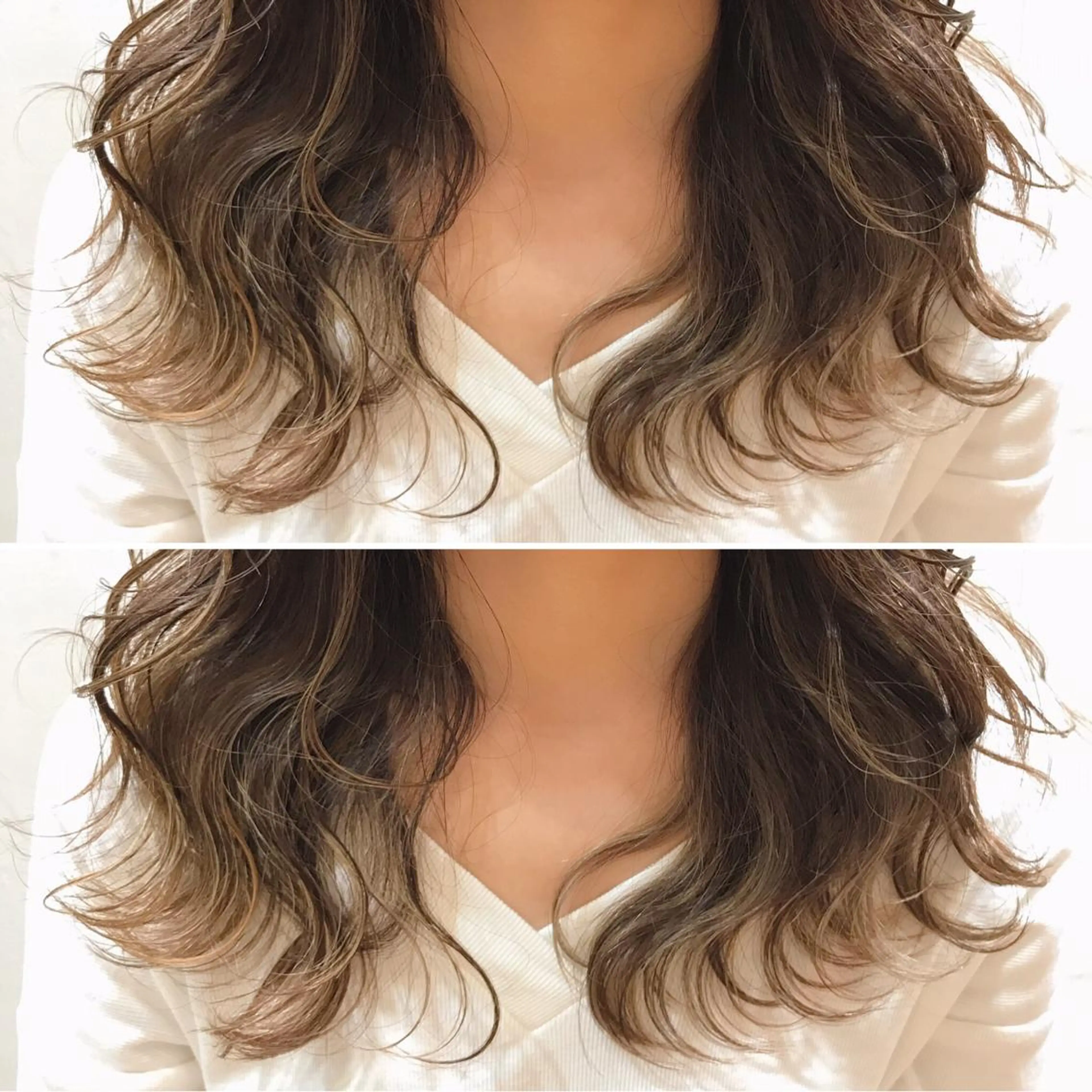 ミディアム カラー ハイライトカラー ハイライト カット特化柏駅 徒歩3分LOUのヘアスタイル