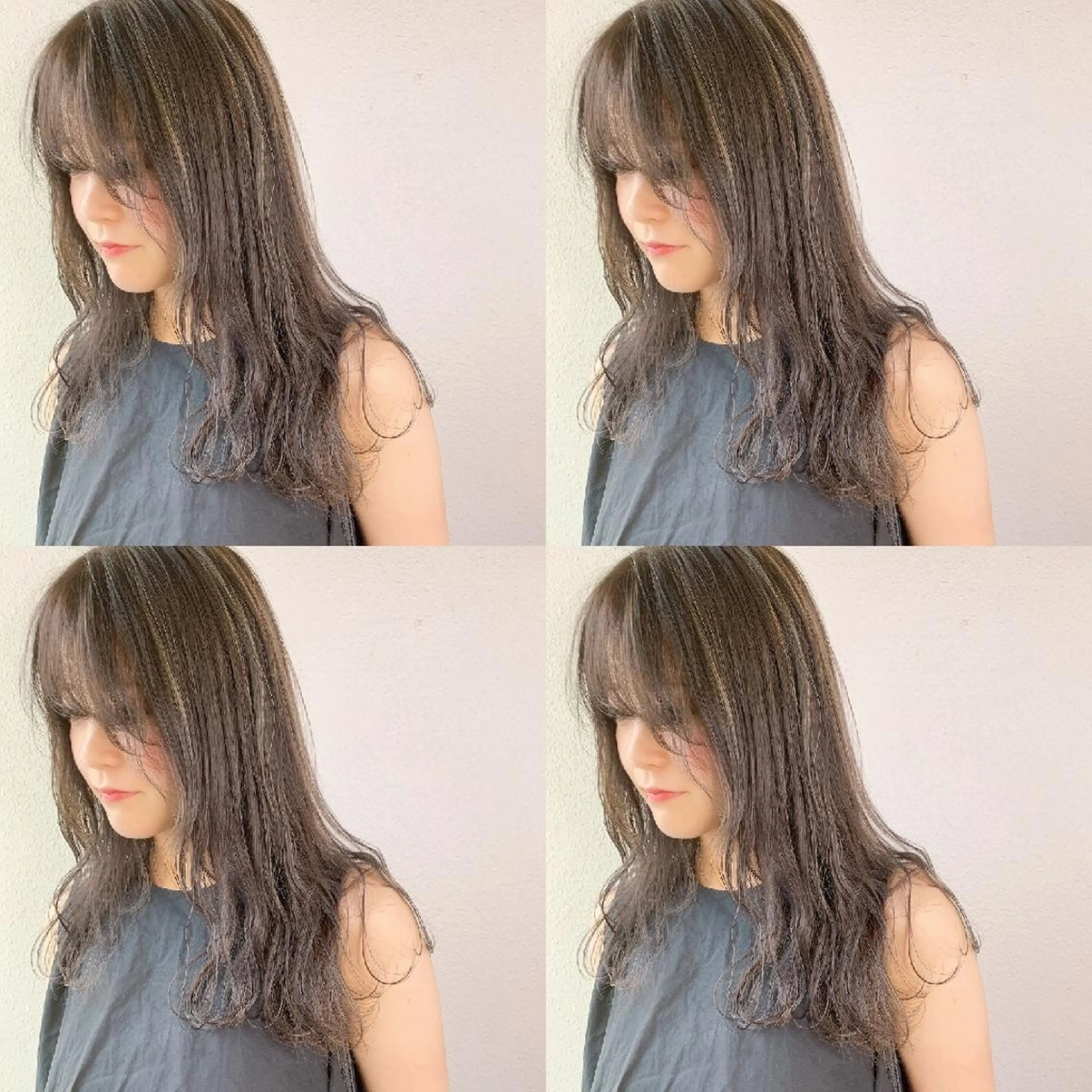 ロング カラー ヘアアレンジ ハイライトカラー ハイライト 竹内啓太 ボブのヘアスタイル