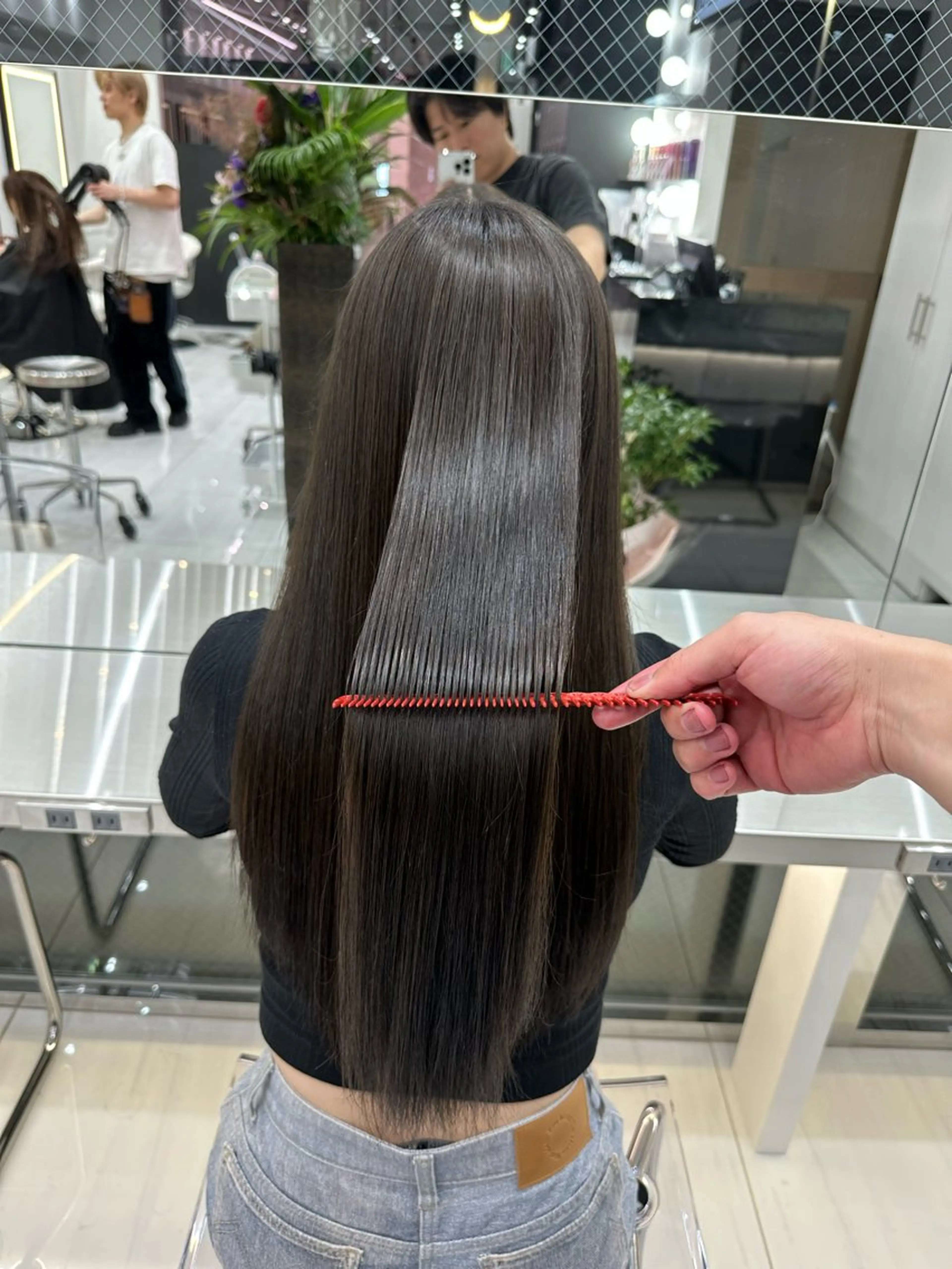 ロング 髪質改善 ロング トリートメント カット トリートメント 新宿/韓国レイヤー/ 髪質改善/佐藤航のヘアスタイル