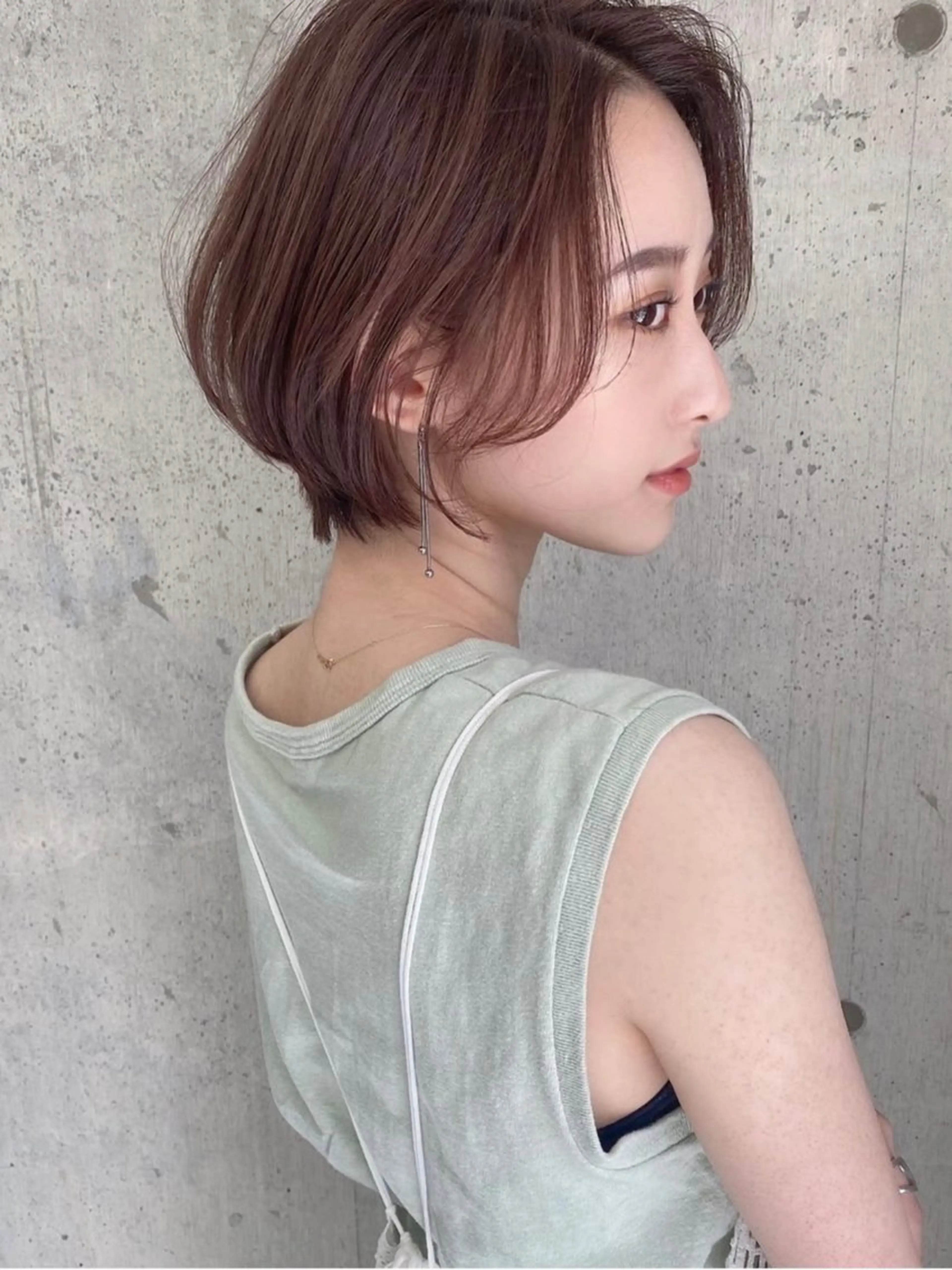 ショート カラー カット ヘアカラー トリートメント ショート/ボブ 岡田洸太のヘアスタイル