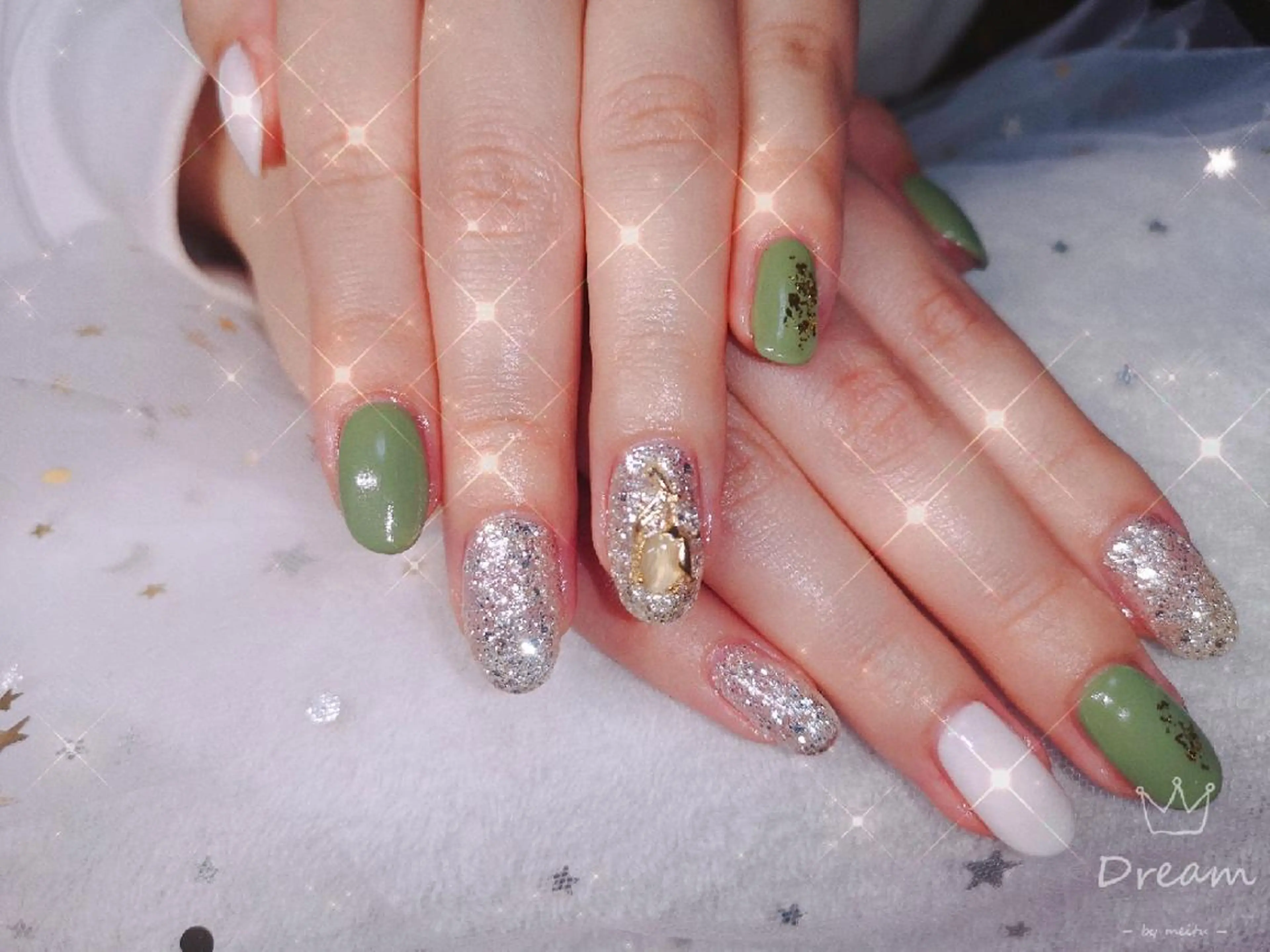 ネイル ネイリストゆか💅 長さだし、深爪矯正のネイルデザイン