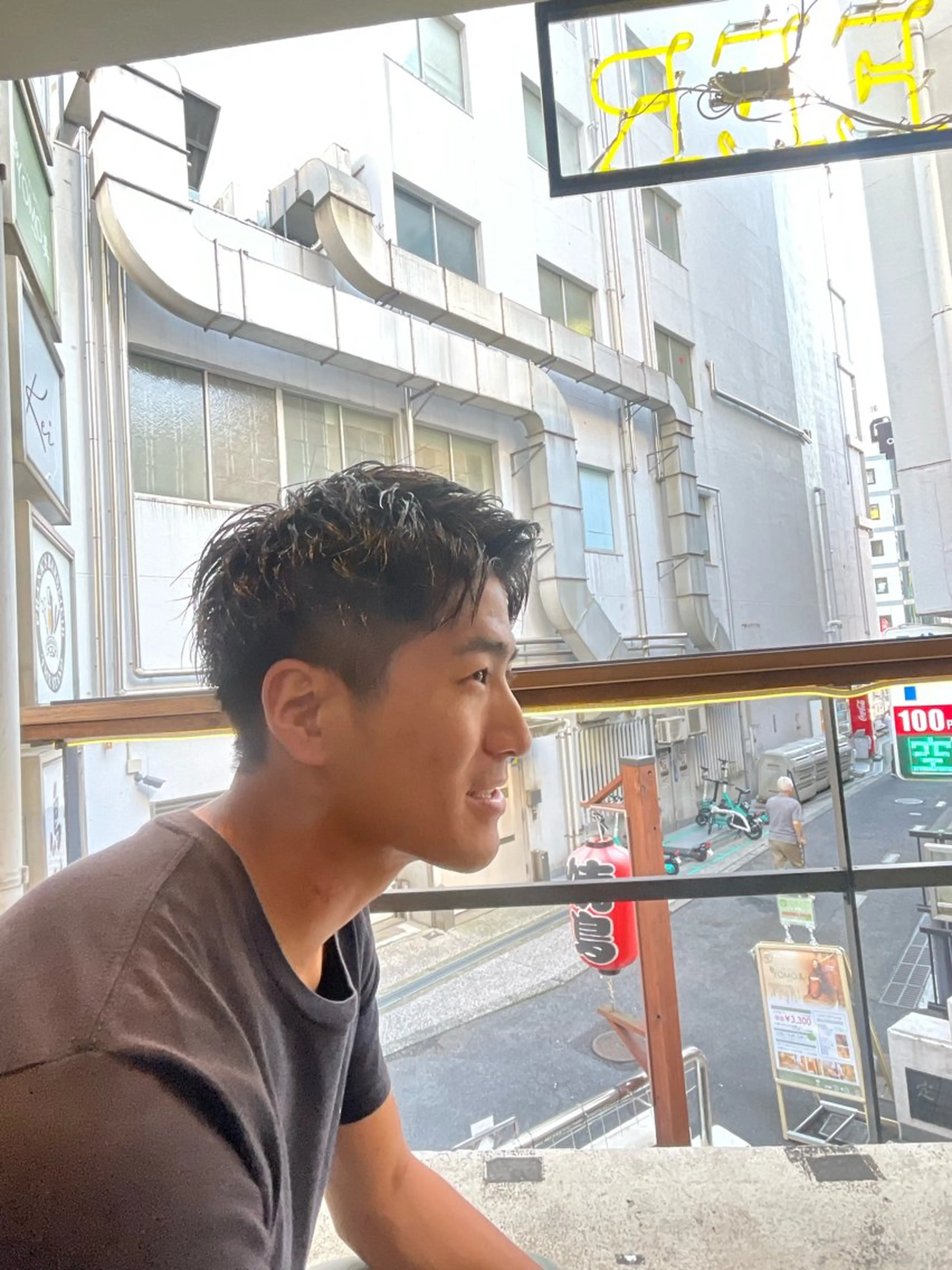 メンズ アップバング メンズ就活ヘア ツーブロック 刈り上げ FRANK’S BARBE(E)R THE STAND.飯田橋店所属・池田 丈也のヘアスタイル