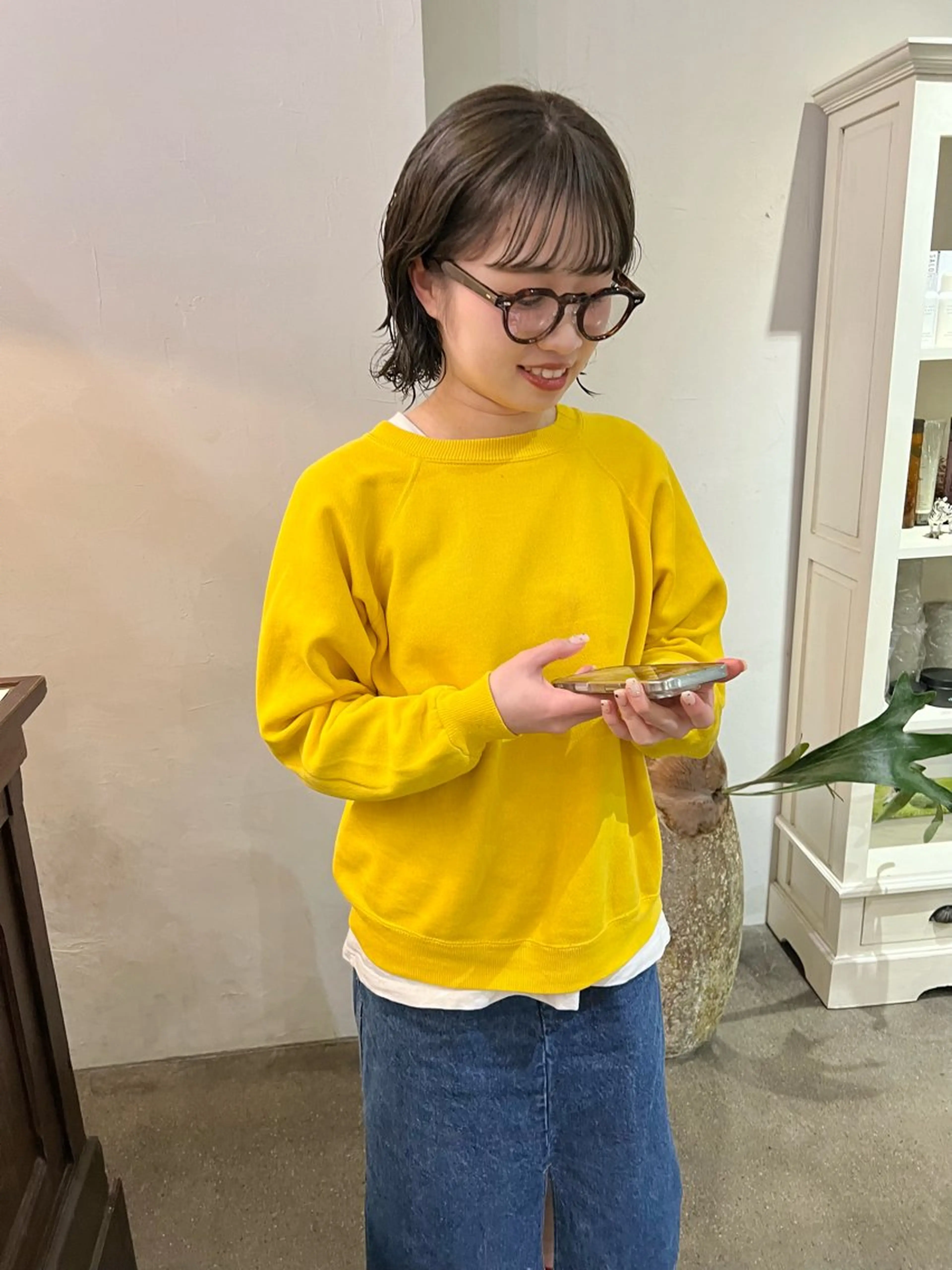 ショート カラー パーマ ボブ カット ヘアカラー パーマ 千葉 郁也のヘアスタイル