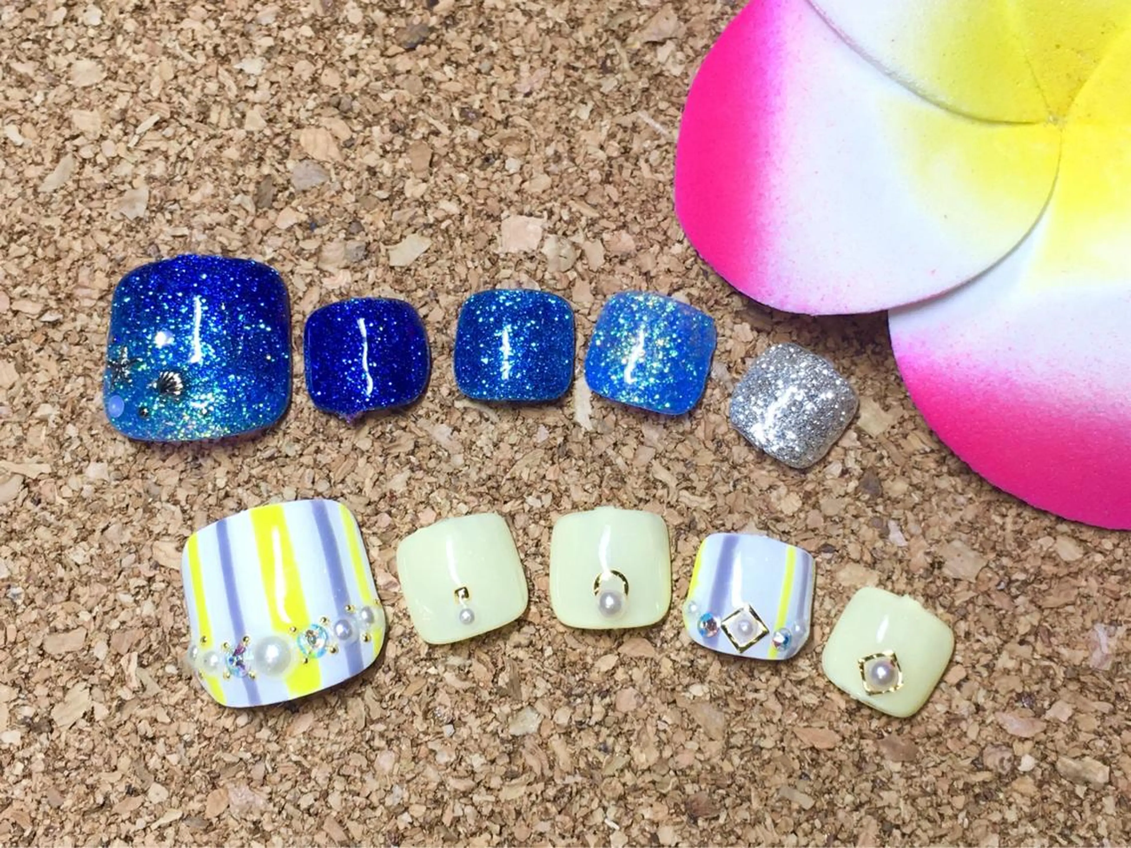 フットジェル　アートやり放題の写真