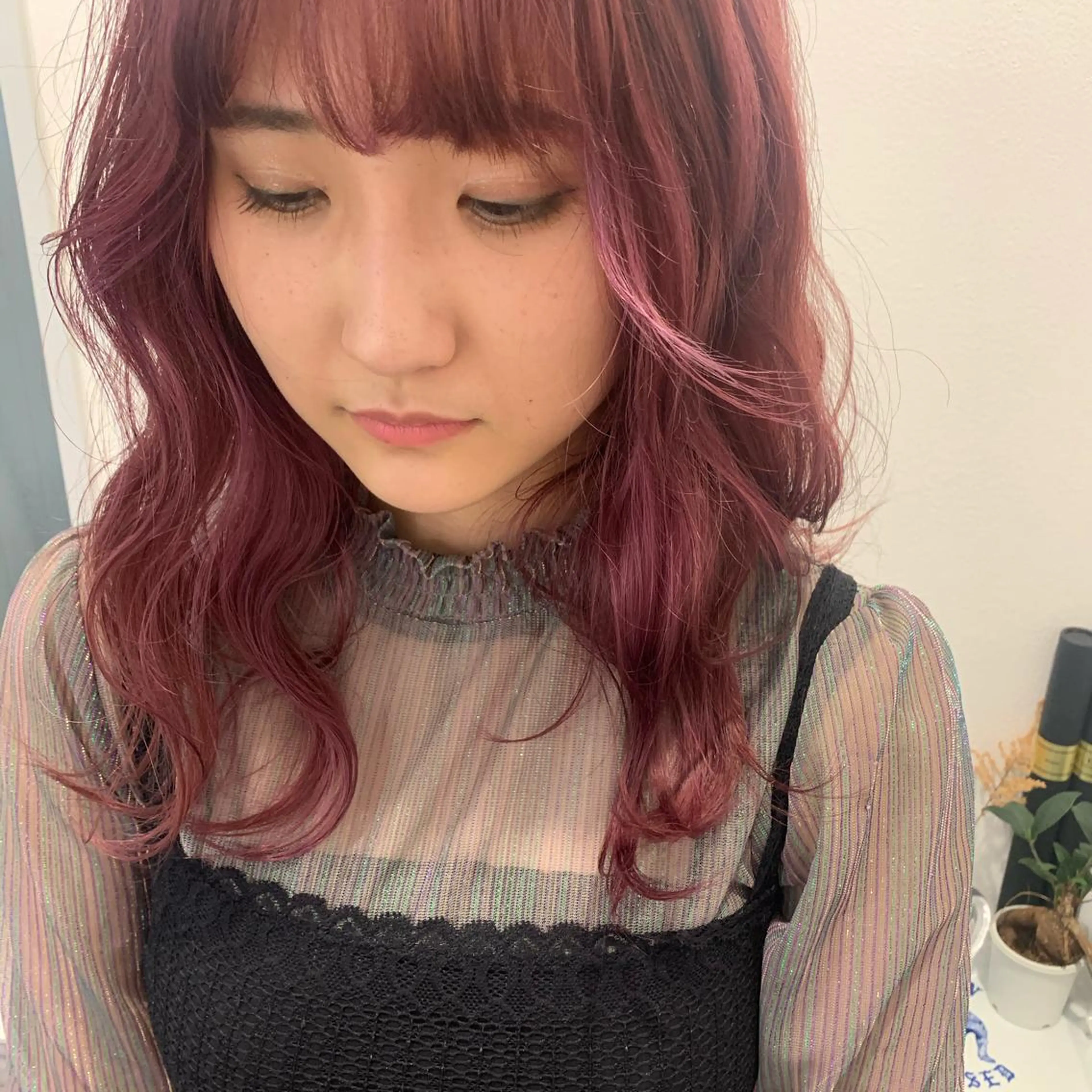 カラー カット ヘアカラー MARU レイヤー/パーマのヘアスタイル