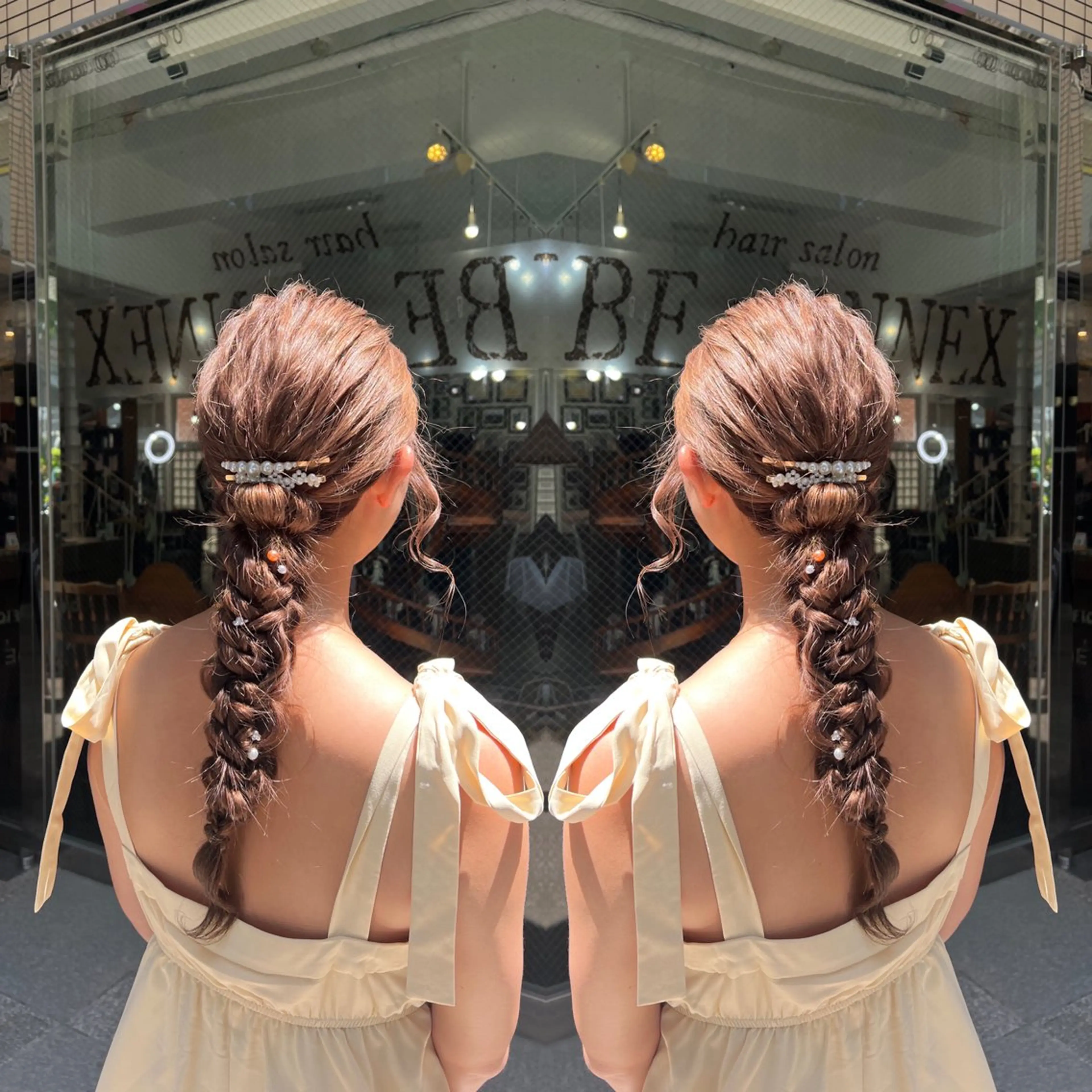 ロング ヘアアレンジ ヘアセット レイヤー/ボブ/ ミニボブ/AOIのヘアスタイル