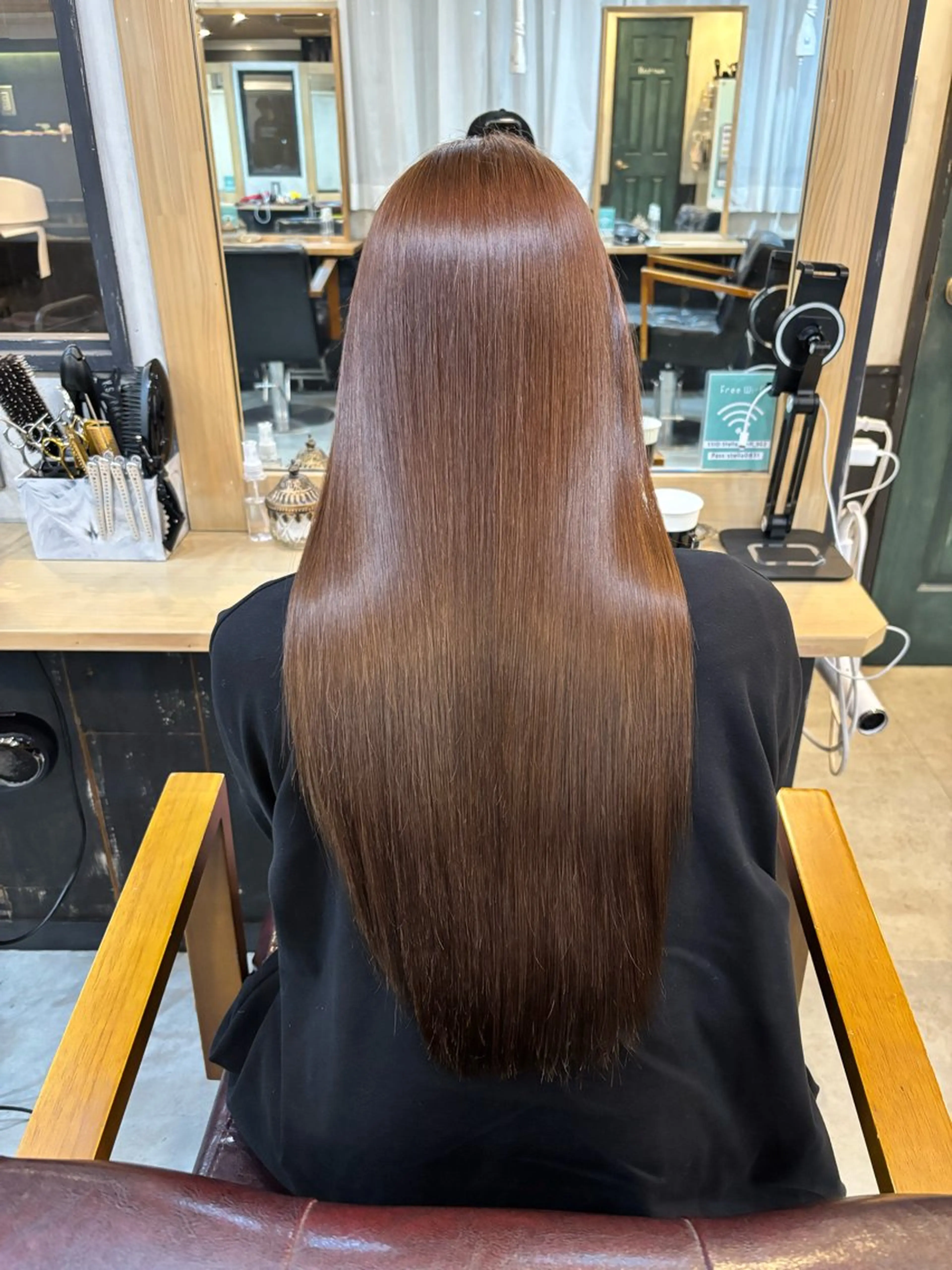 ロング カラー 髪質改善 ロング 酸性ストレート 縮毛矯正 トリートメント ヘッドスパ ヘアセット 美髪矯正 🌈髪質改善 山下のヘアスタイル