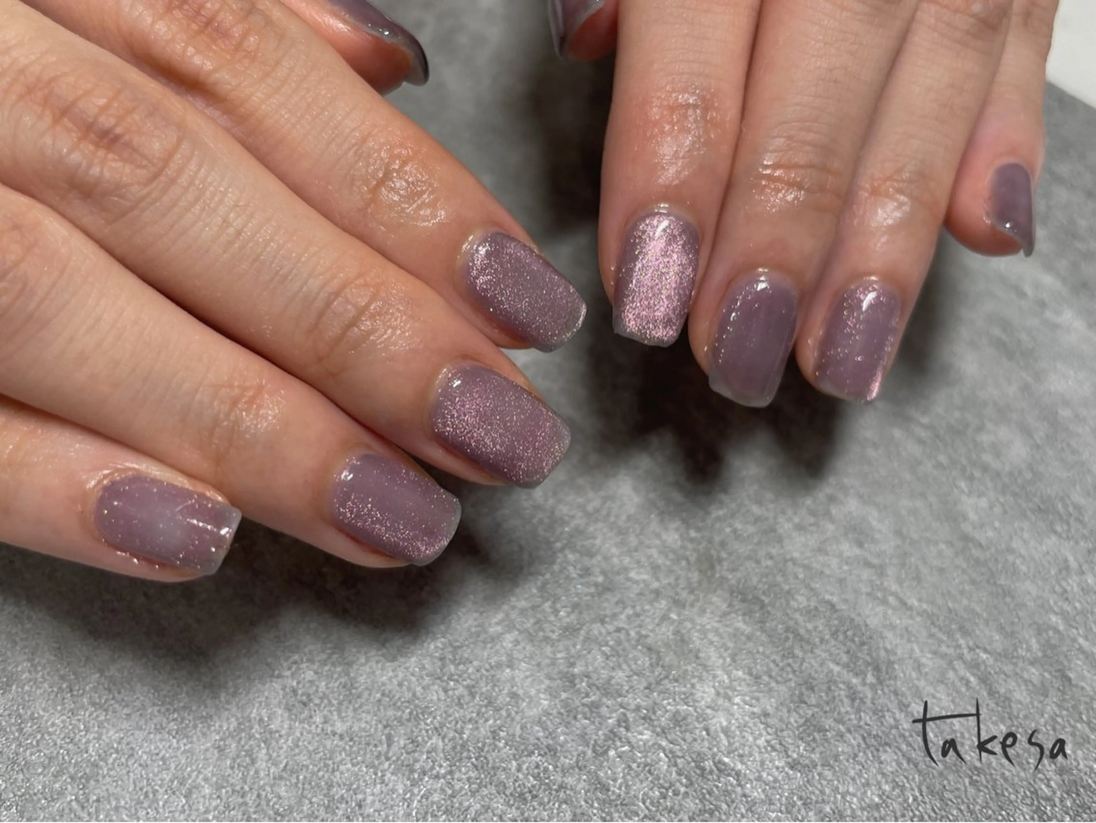 ネイル ブルー マグネットネイル ピンク ハンドネイル Msis nail & eyelashsalon 代々木店所属・msis武田 (takesa)のネイルデザイン