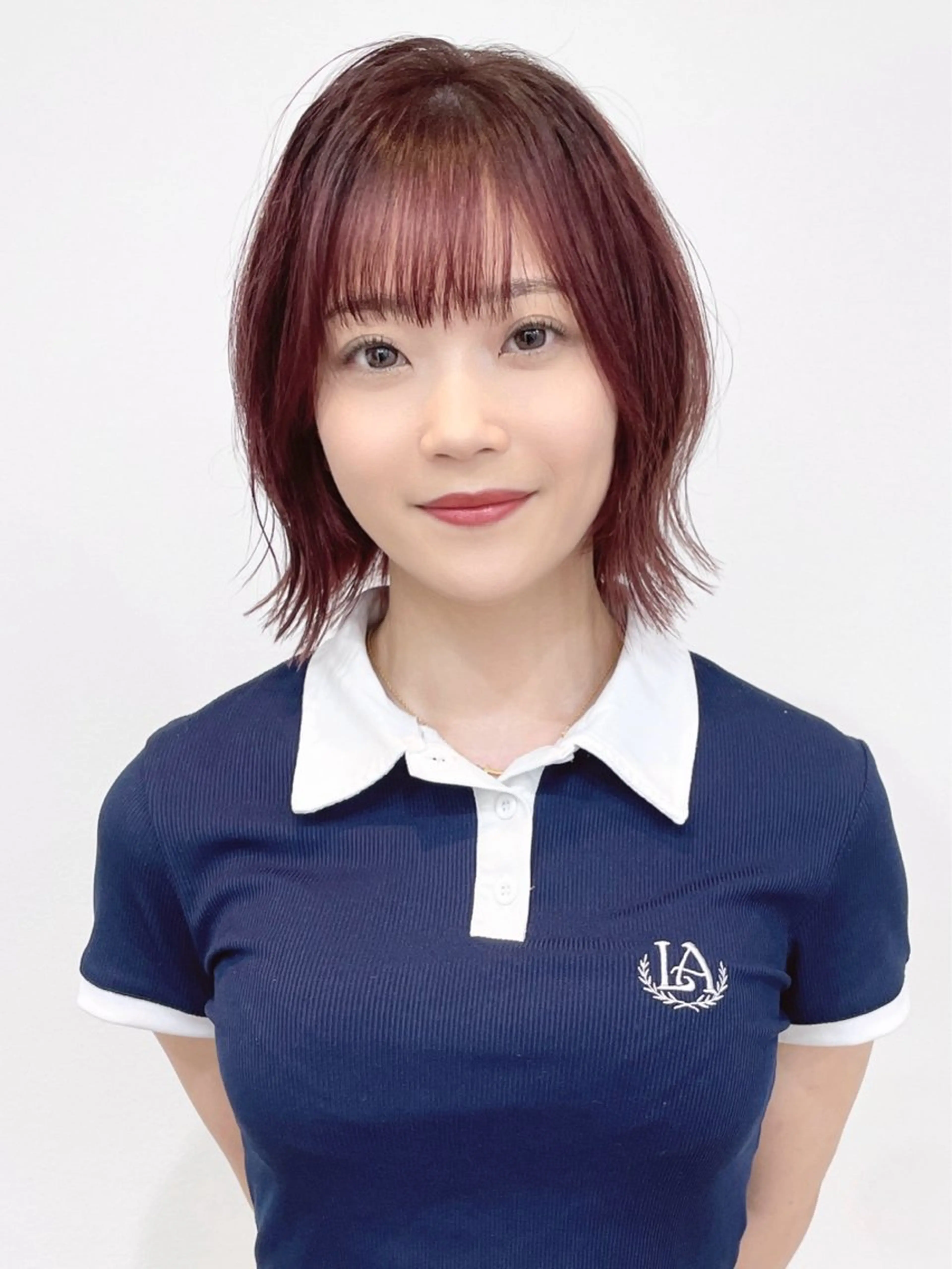 ミディアム レイヤーカット 縮毛矯正◽️河野泰貴のヘアスタイル