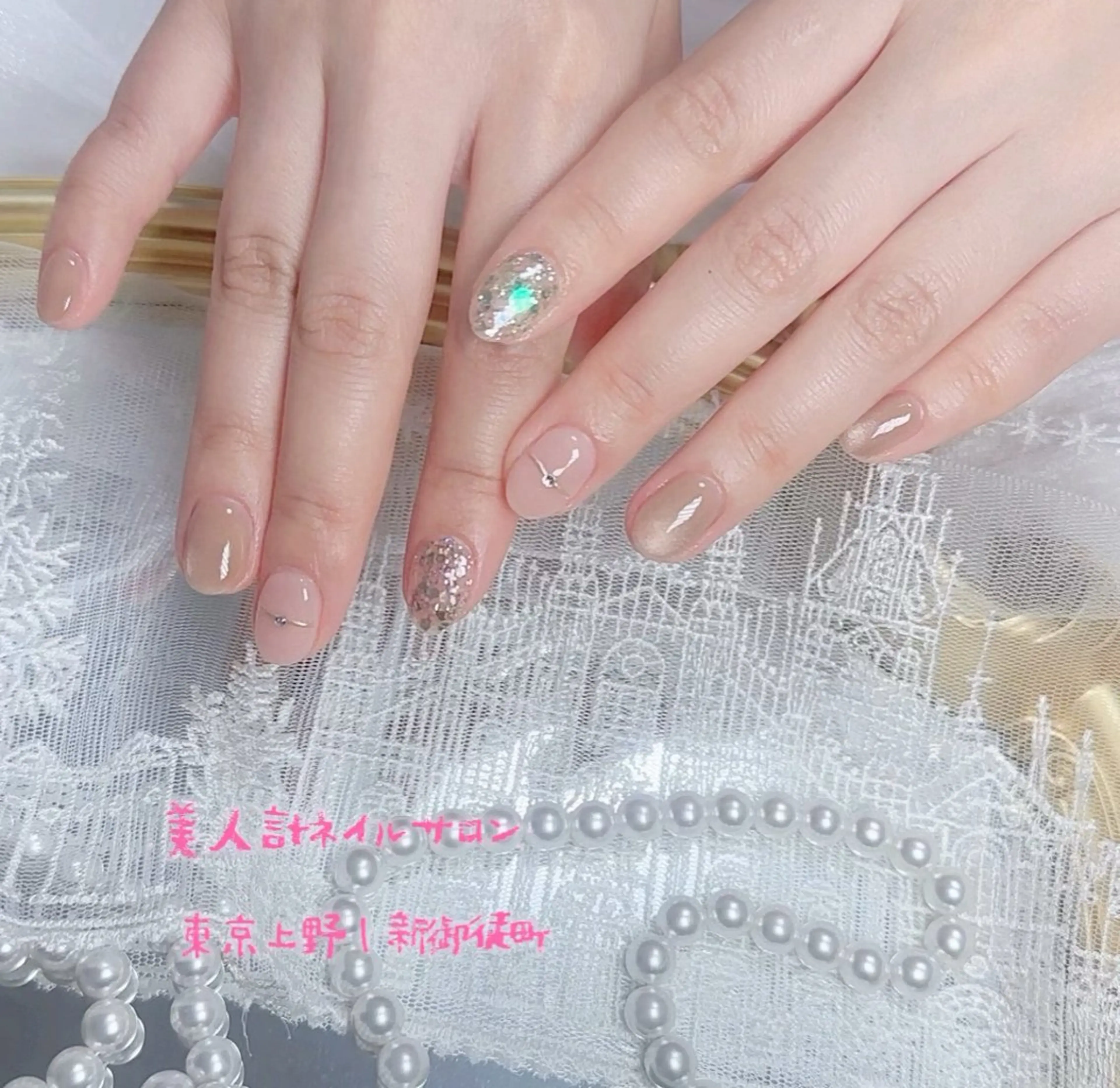 ネイル シンプルネイル ハンドネイル 美人計ネイルサロン所属・中山 美月のネイルデザイン