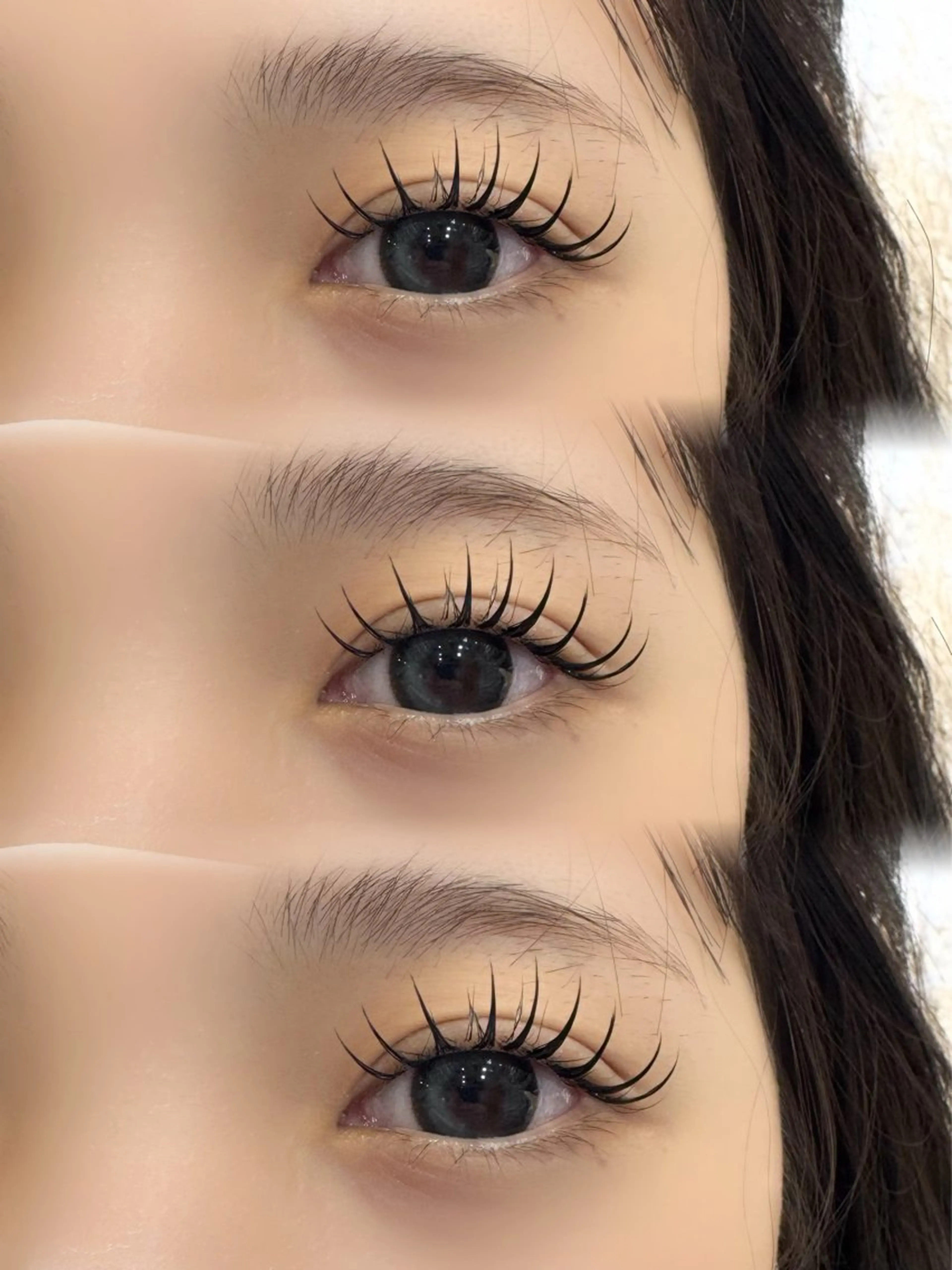 【🌷学生限定🌷】💎束感×モチ重視！ダブルフラットラッシュ80束💎(LEDグルー➕￥700変更🉑)の写真