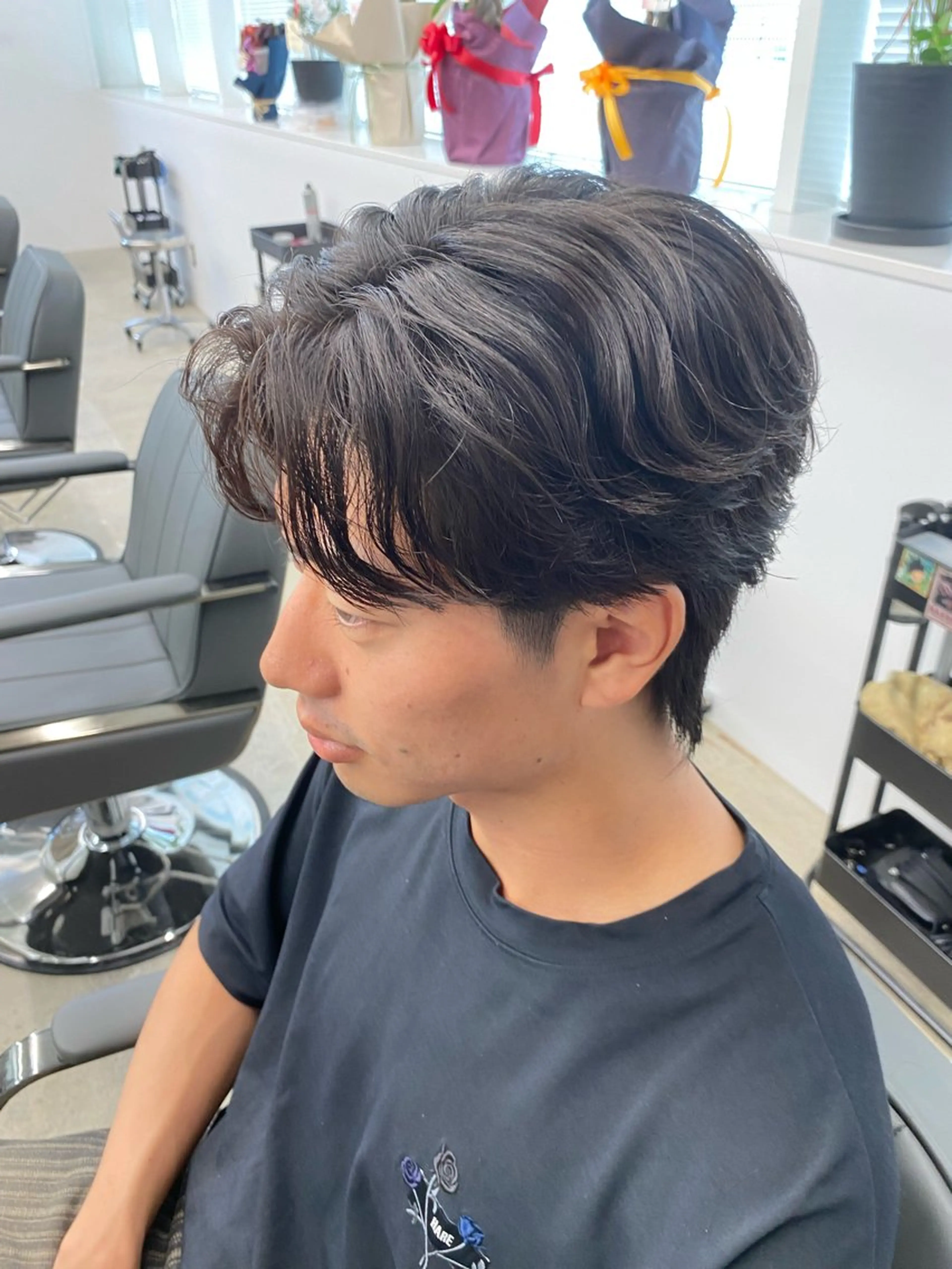 パーマ メンズ カット パーマ パーマ特化/フェザー パーマシャドウ/真生のヘアスタイル