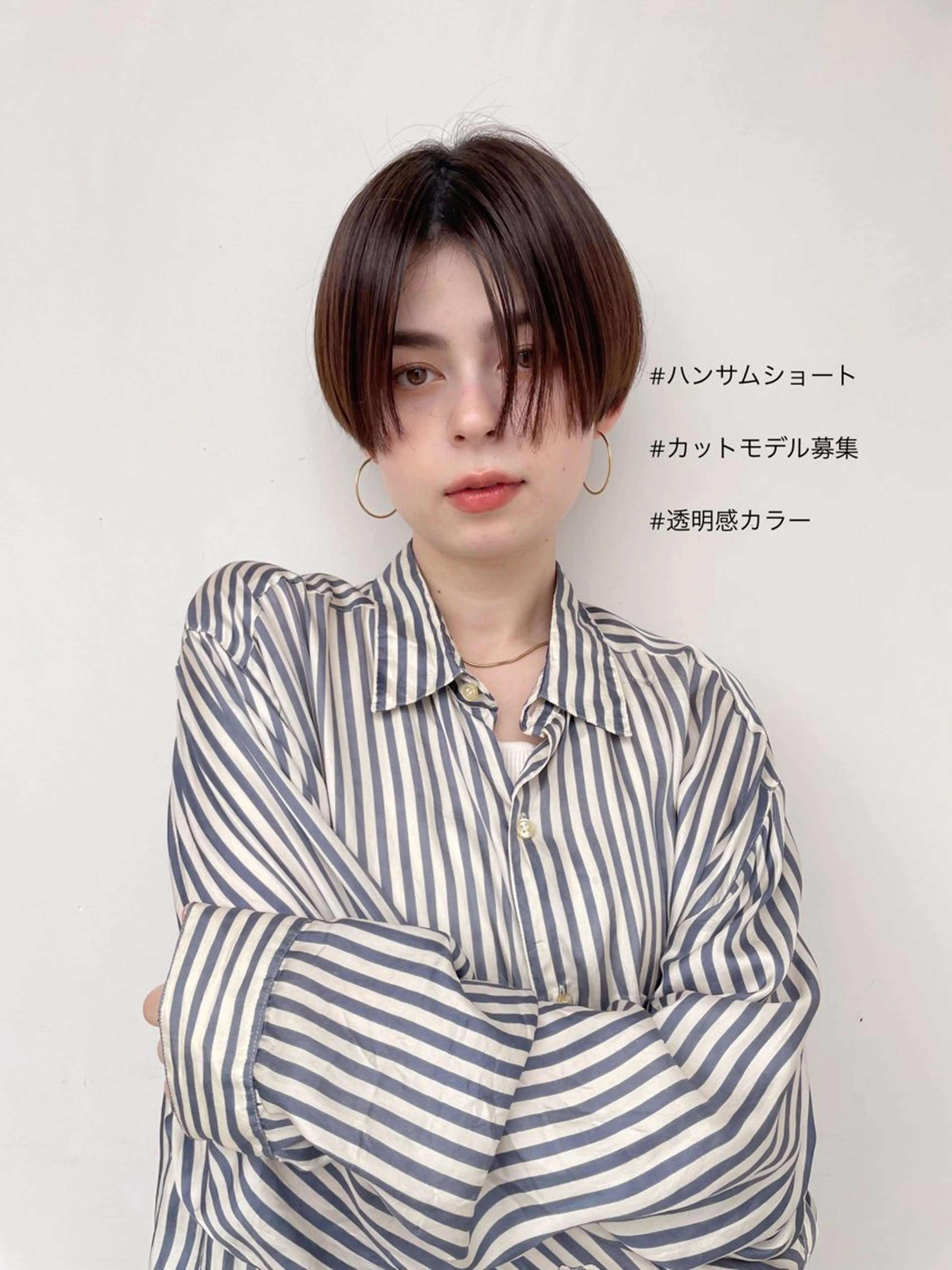 ショート ハンサムショート ショートヘア ボブ/ミディアム 親しみやすさ/さくらのヘアスタイル