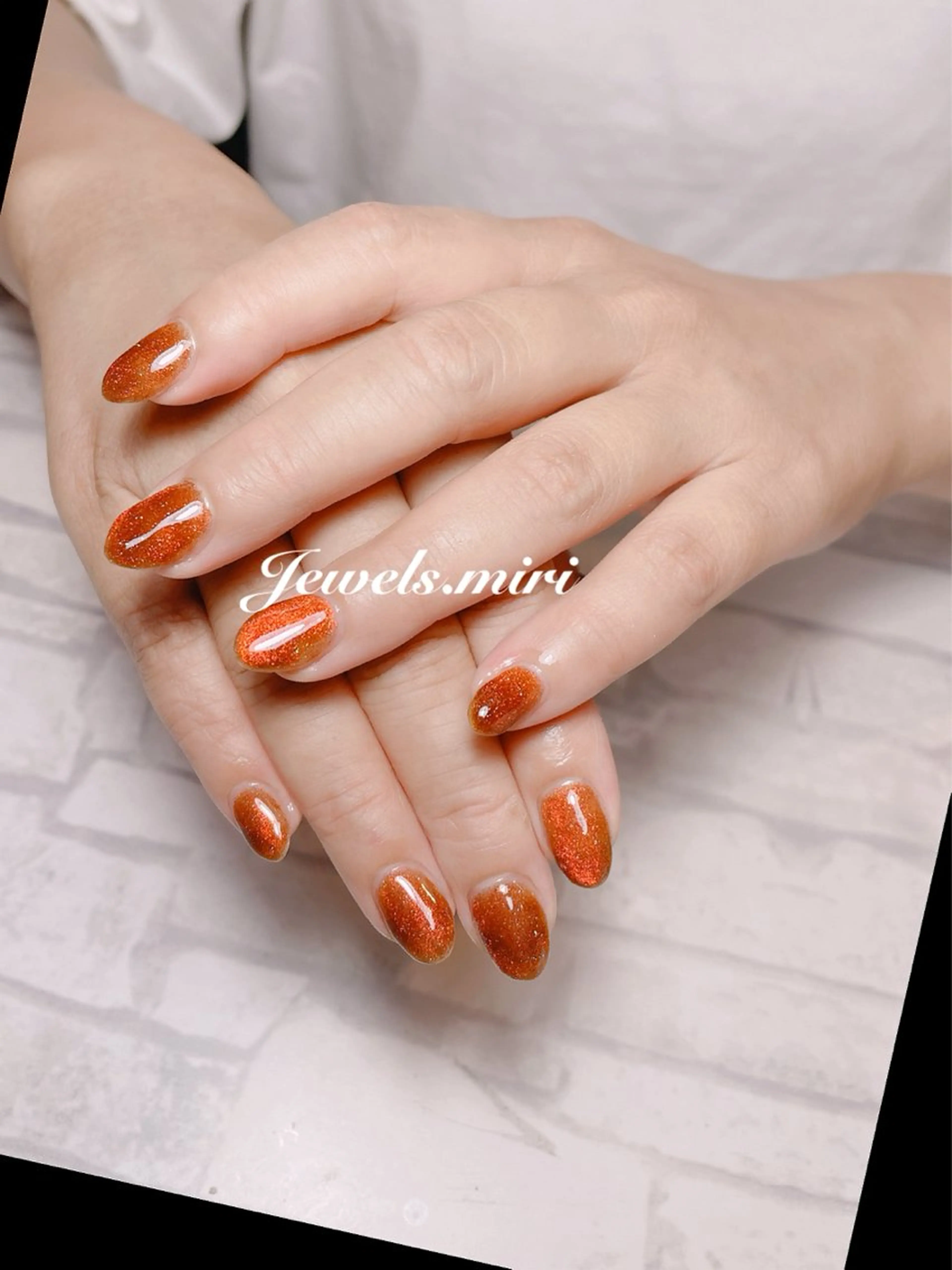 ネイル マグネットネイル マグネットワンカラー ワンカラーネイル ショートネイル シンプルネイル Jewels nail lily 白楽所属・ネイルサロン Jewels Mのネイルデザイン