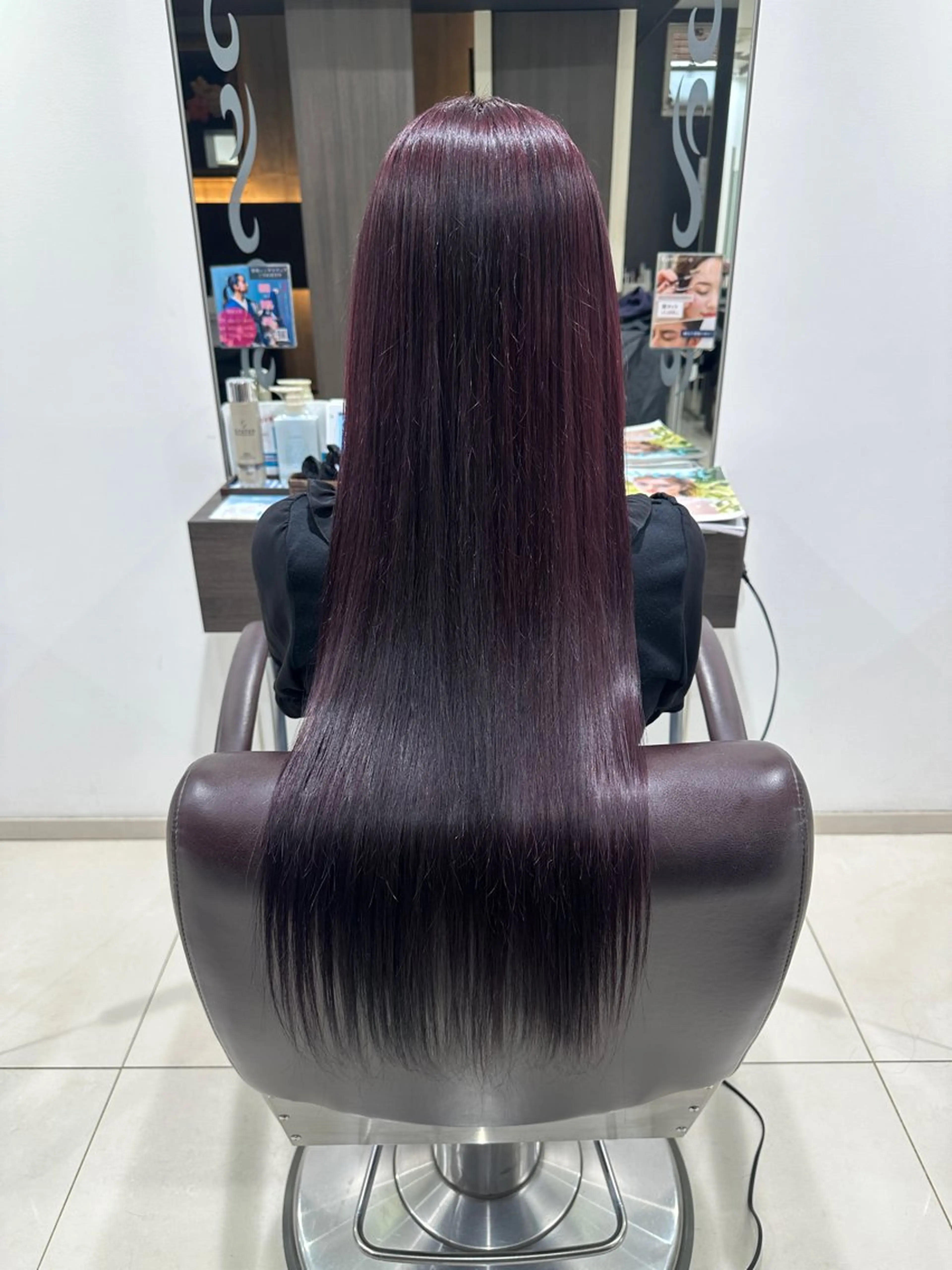 カラー レッドカラー カット ヘアカラー 茅ヶ崎駅すぐ レイヤー🥰のヘアスタイル