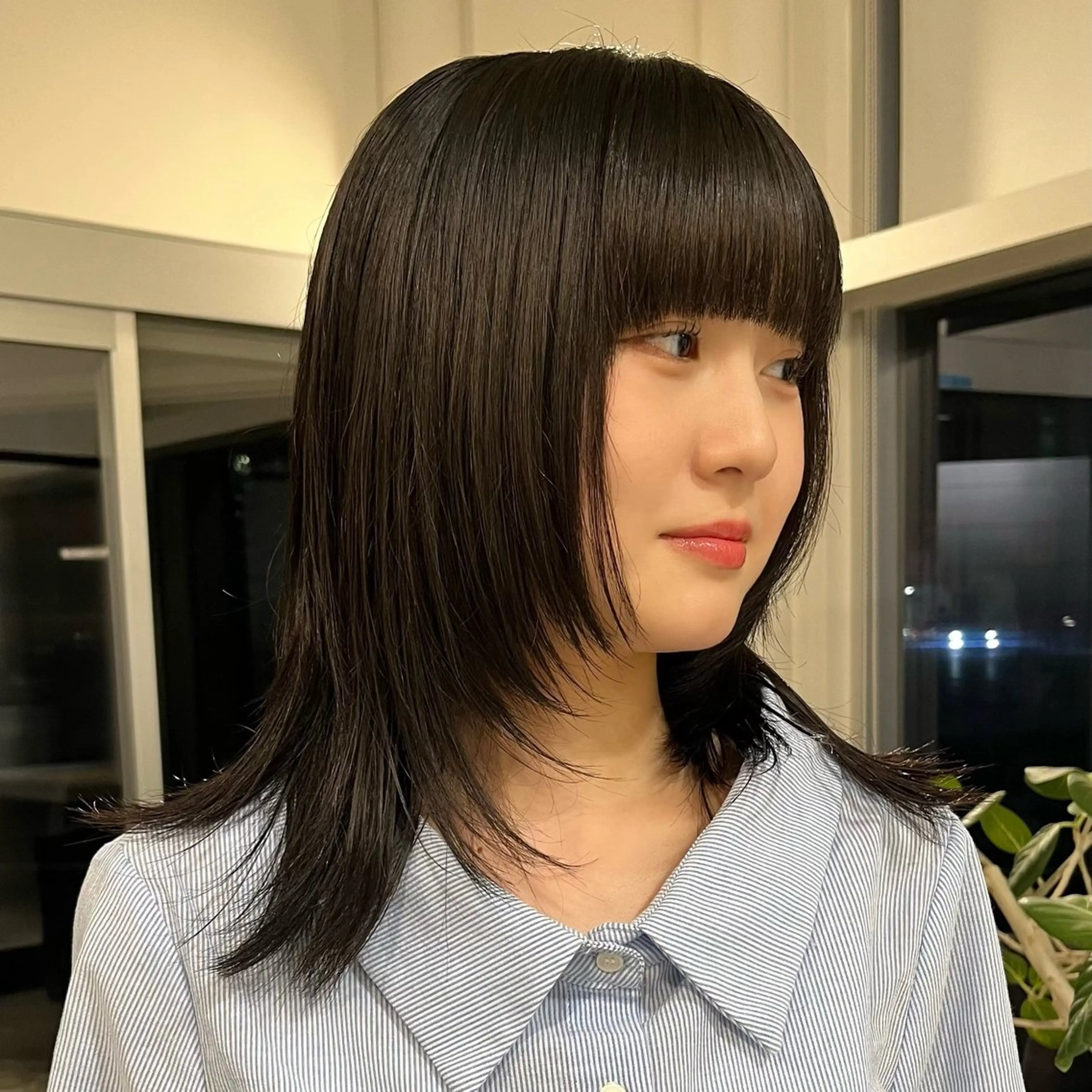 セミロング カット パーマ/レディース カット/伊藤萌のヘアスタイル