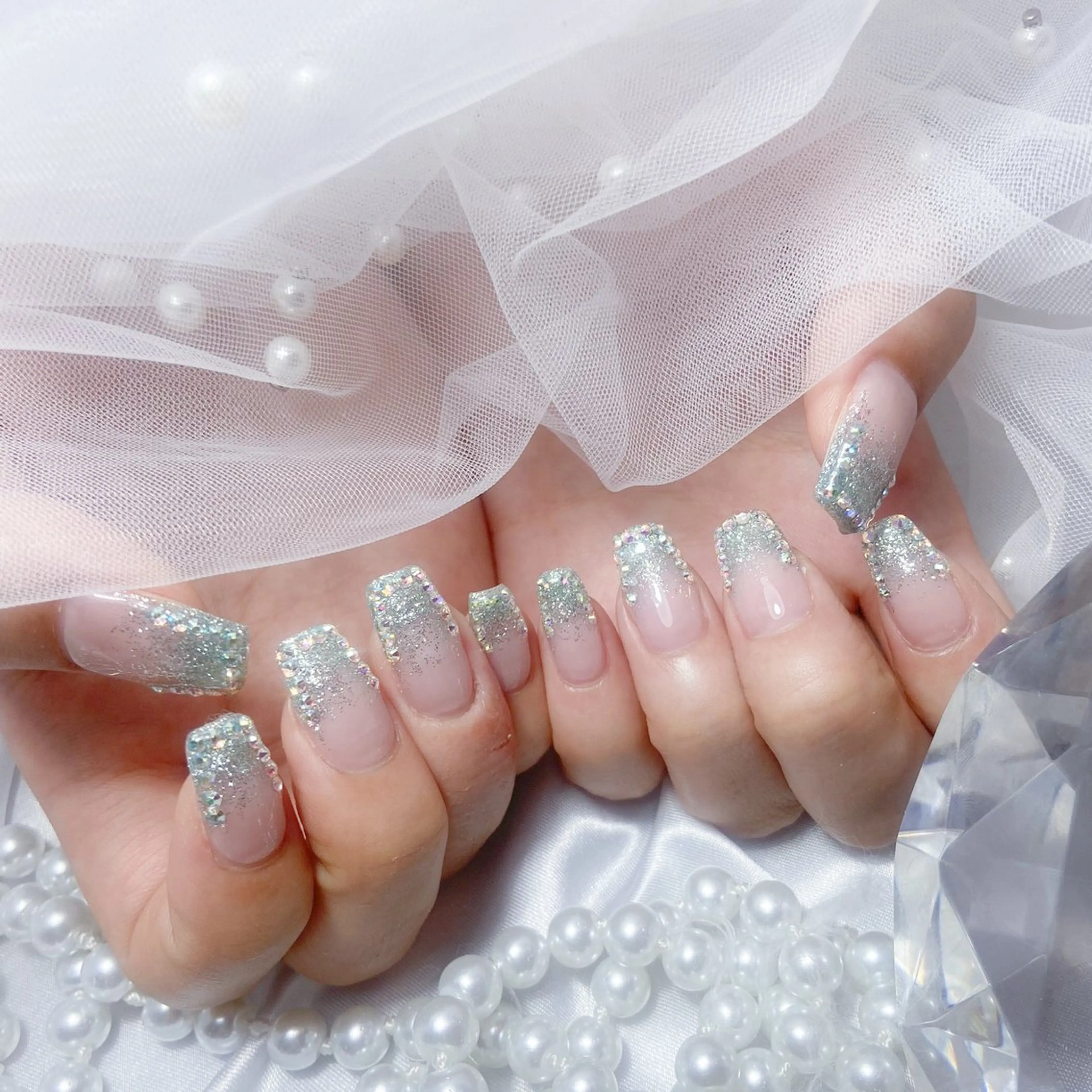 ネイル ジェルネイル 韓国ネイル ミラーネイル パラジェル シンプルネイル tomo Hwanyのネイルデザイン