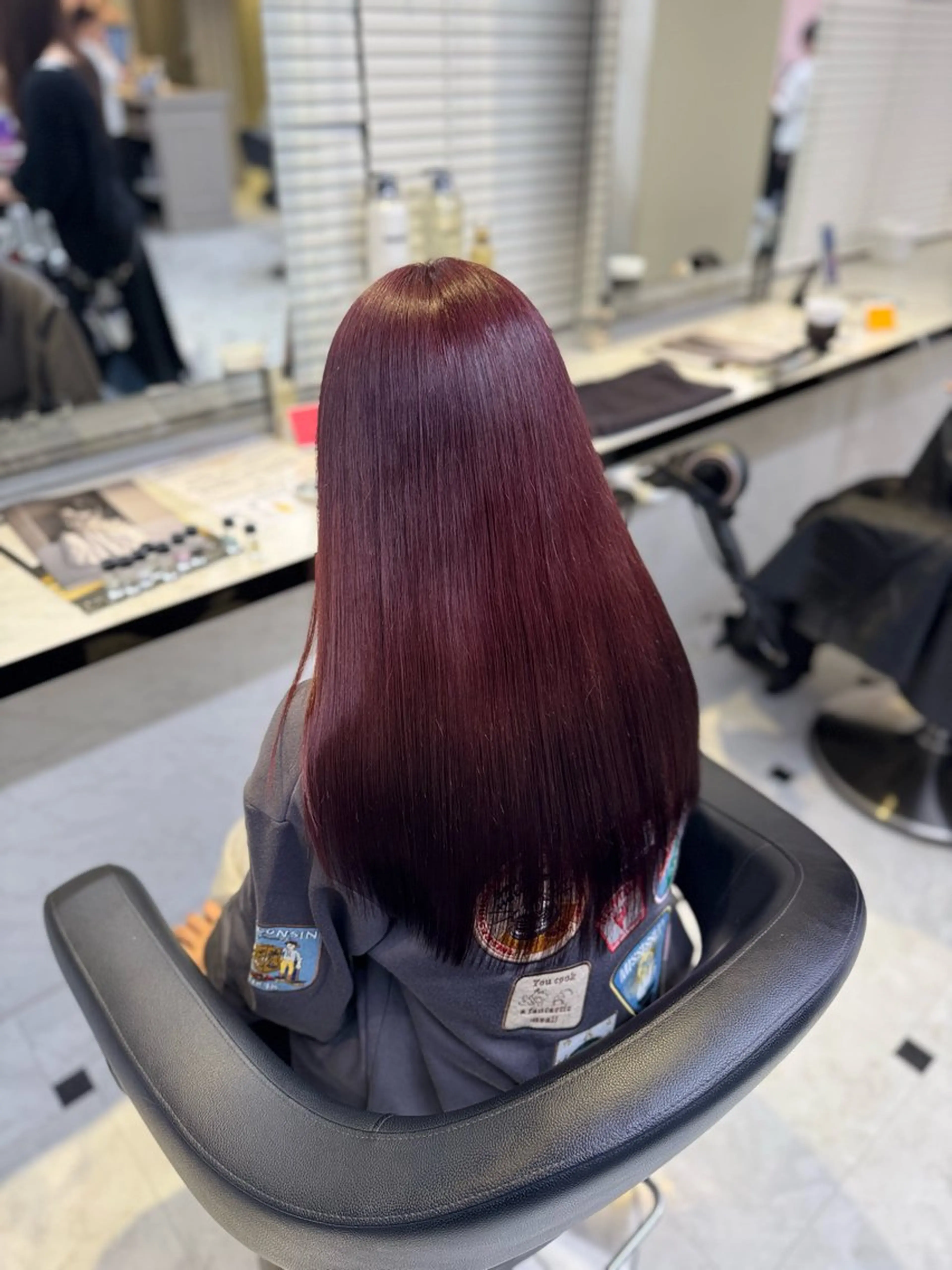 ロング ヘアカラー トリートメント ヘッドスパ ヘアセット ♥️韓国/ガーリー 暖色misa♥️のヘアスタイル