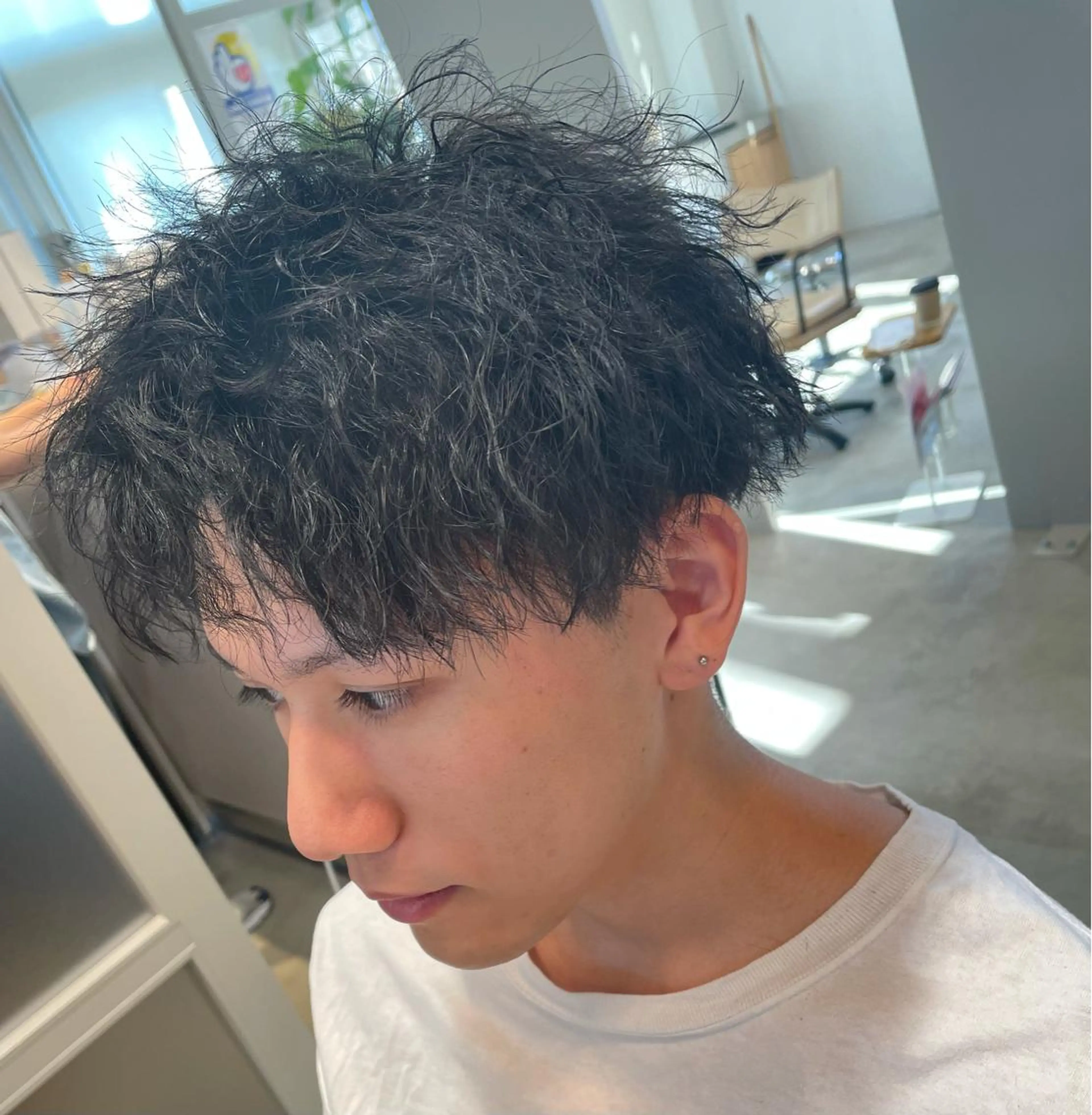 メンズ マッシュ メンズパーマ メンズツイストパーマ ツイストパーマ CRACE「店長」 アヤカのヘアスタイル