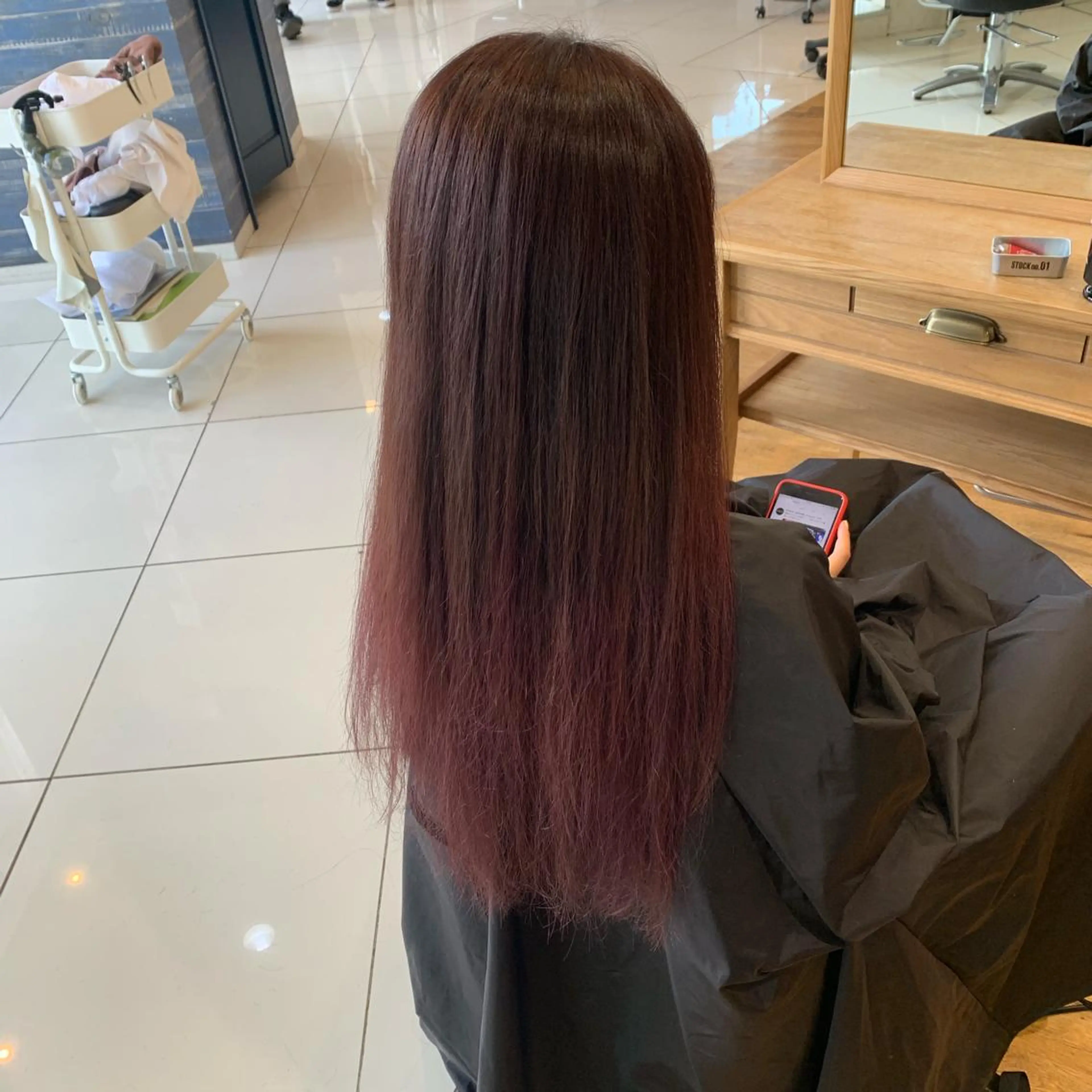 カラー ブリーチ ラベンダーカラー ブリーチなしカラー GOTODAYシェアサロン所属・天野 利咲のヘアスタイル