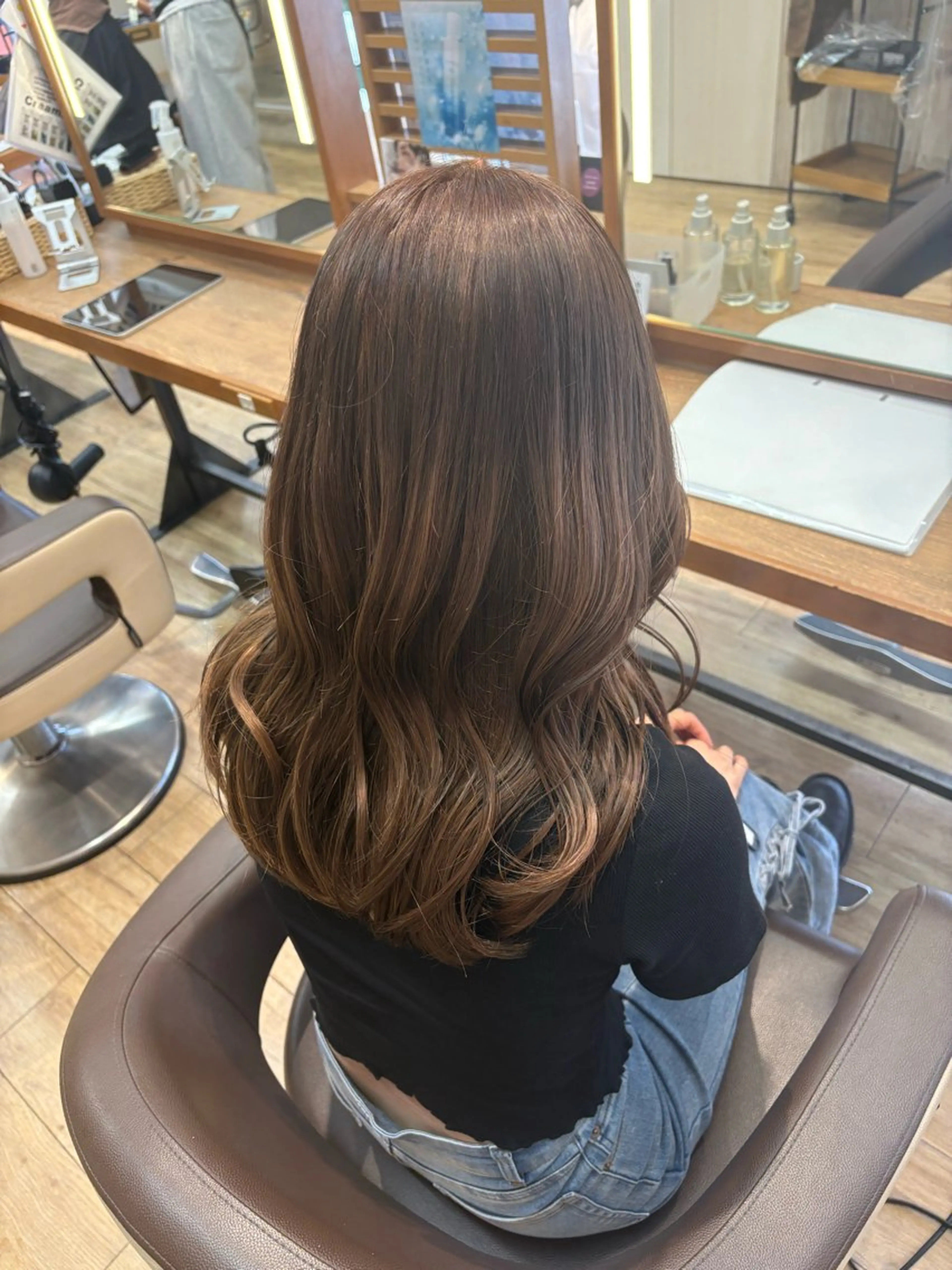 ロング カラー ヘアカラー 透明感カラー 🧚‍♂️さえのヘアスタイル