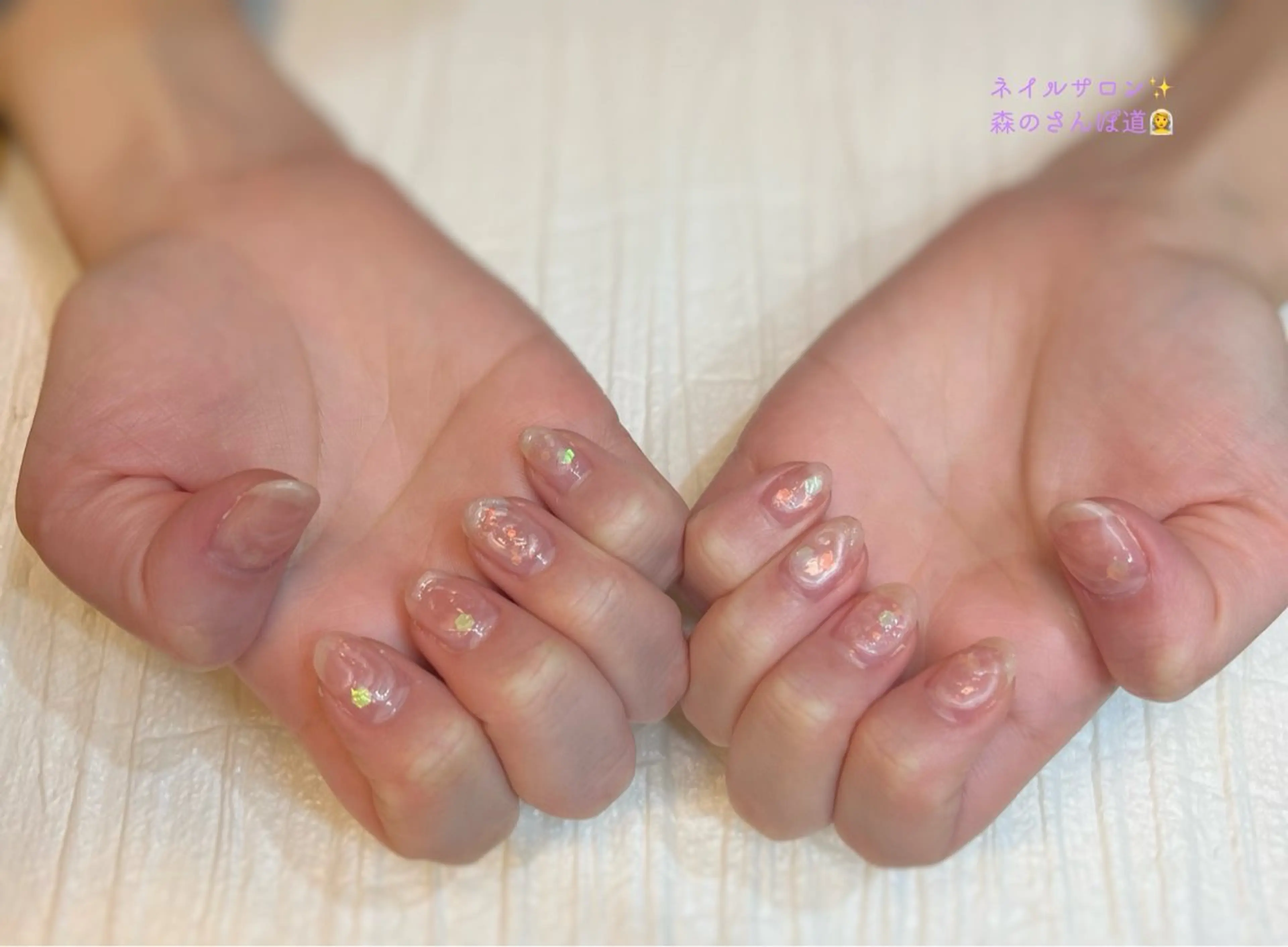 ネイル ハンドネイル 森のさんぽ道所属・ショートネイル 森のさんぽ道のネイルデザイン