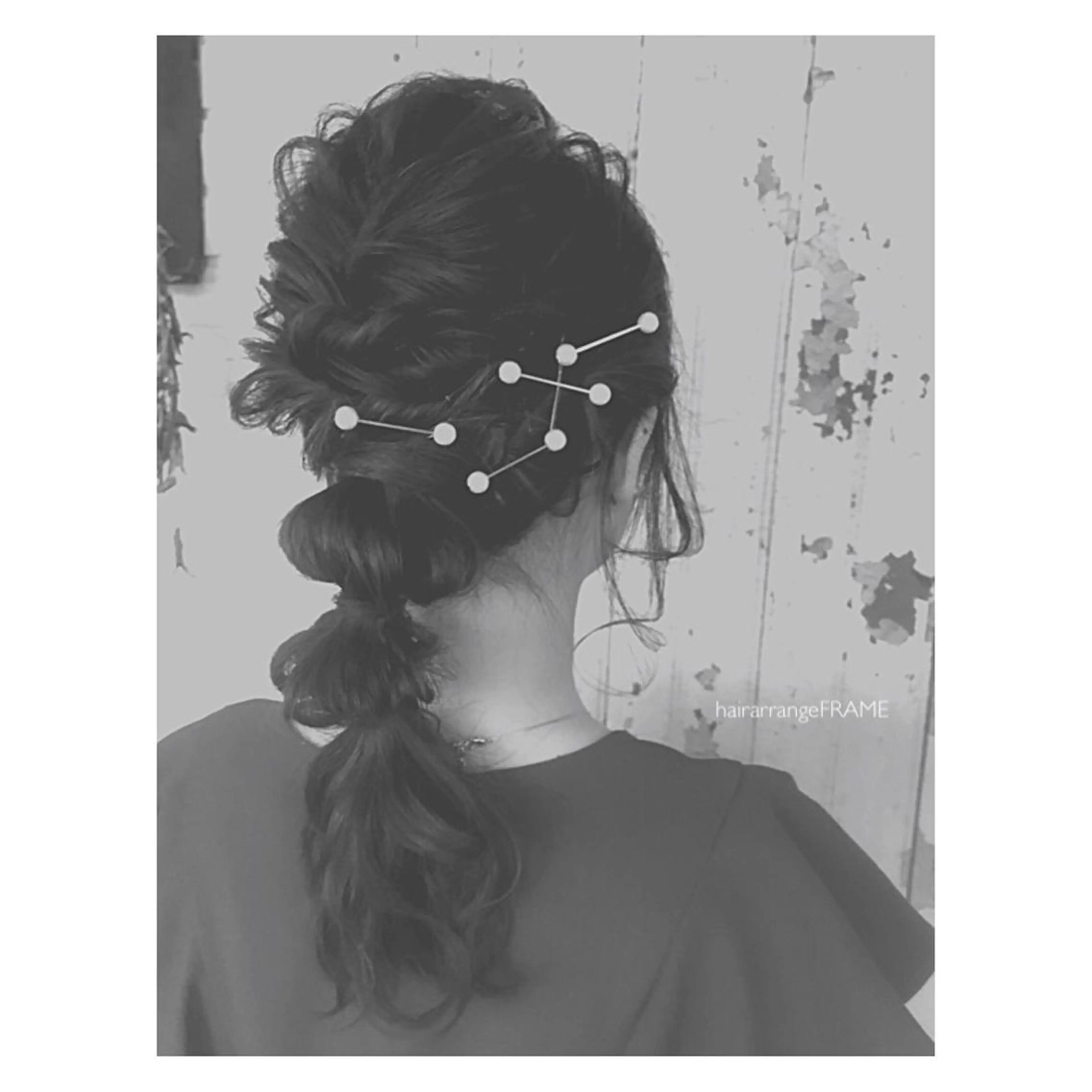 セミロング ロング ヘアアレンジ FRAME所属・FRAME/髪を育 てる/大人デザインのヘアスタイル