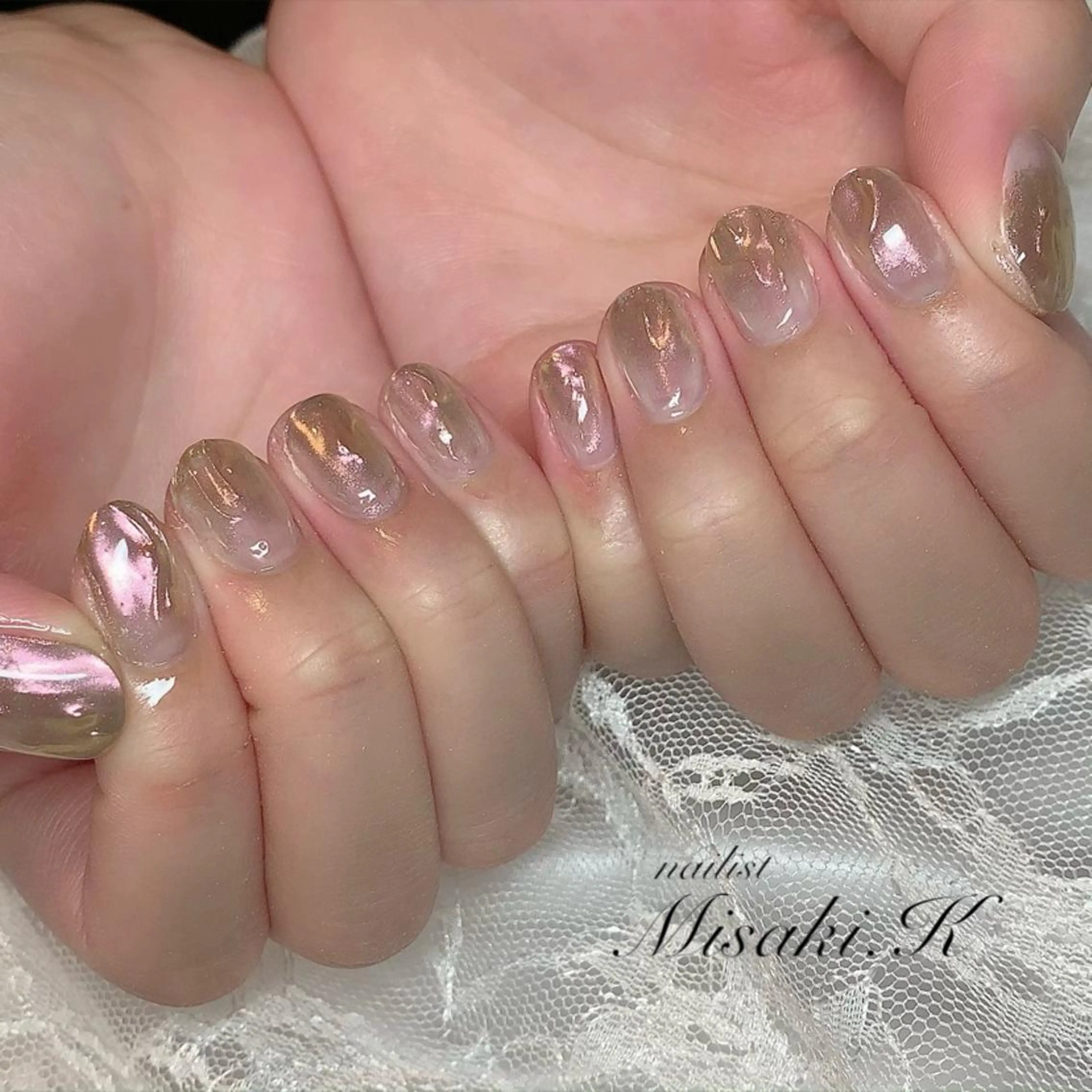 ネイル アートネイル ミラーネイル K. Misakiのネイルデザイン