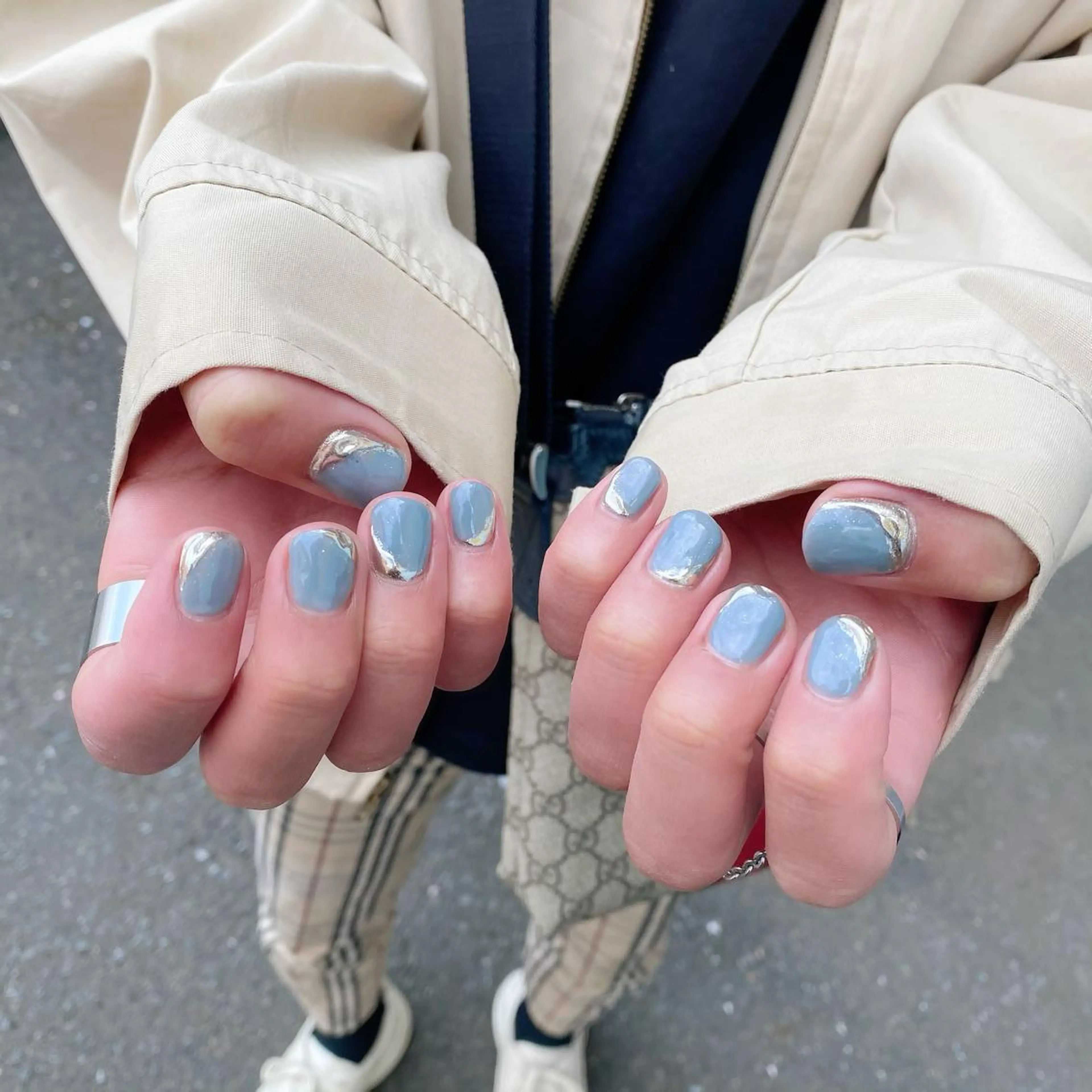 ミディアム カラー パーマ ヘアアレンジ メンズ キッズ ネイル マツエク・マツパ ハンドネイル Salon Ｋのネイルデザイン