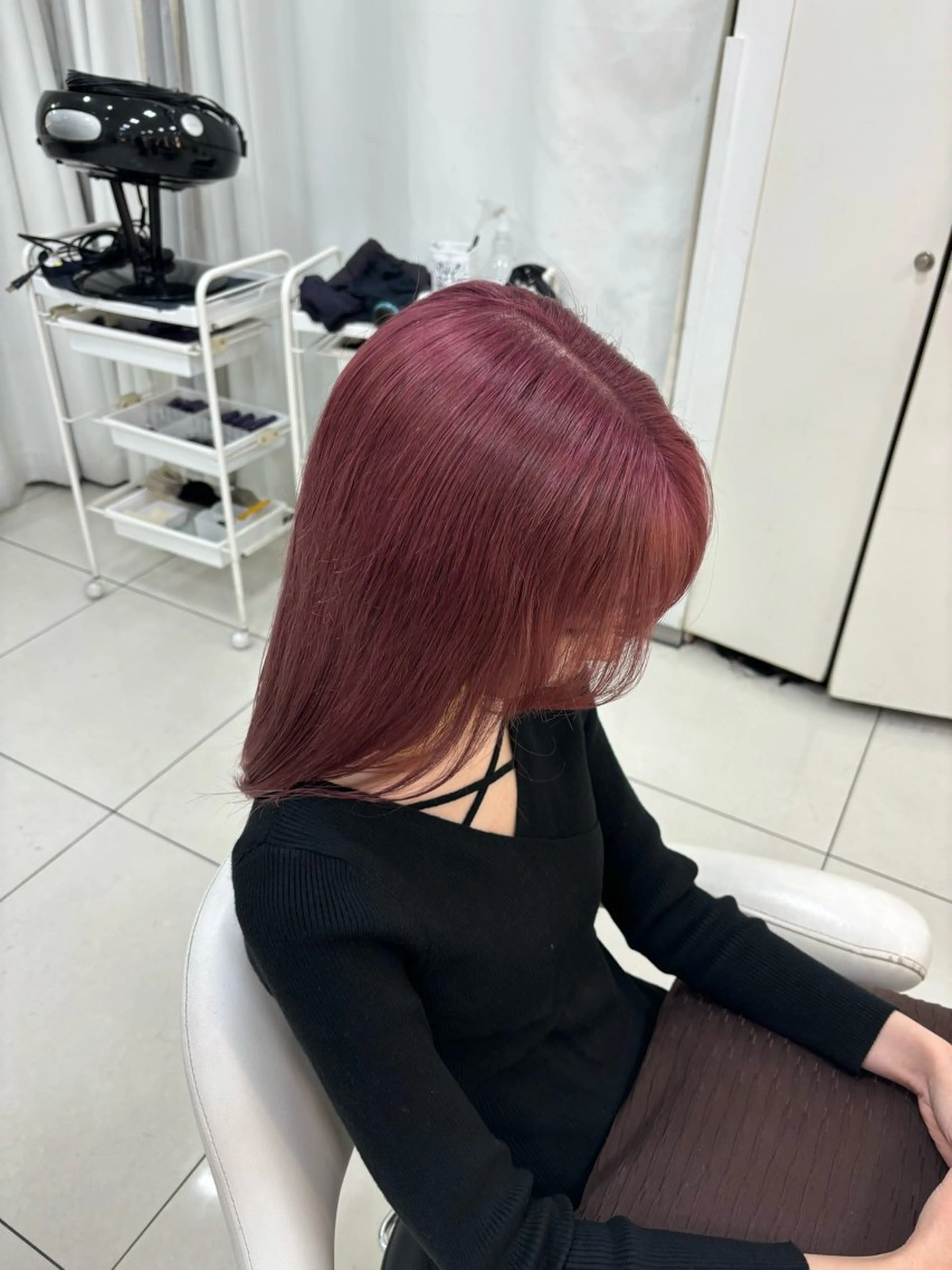 セミロング ヘアカラー 🗣️リピート率 100%🗣️ハセベのヘアスタイル