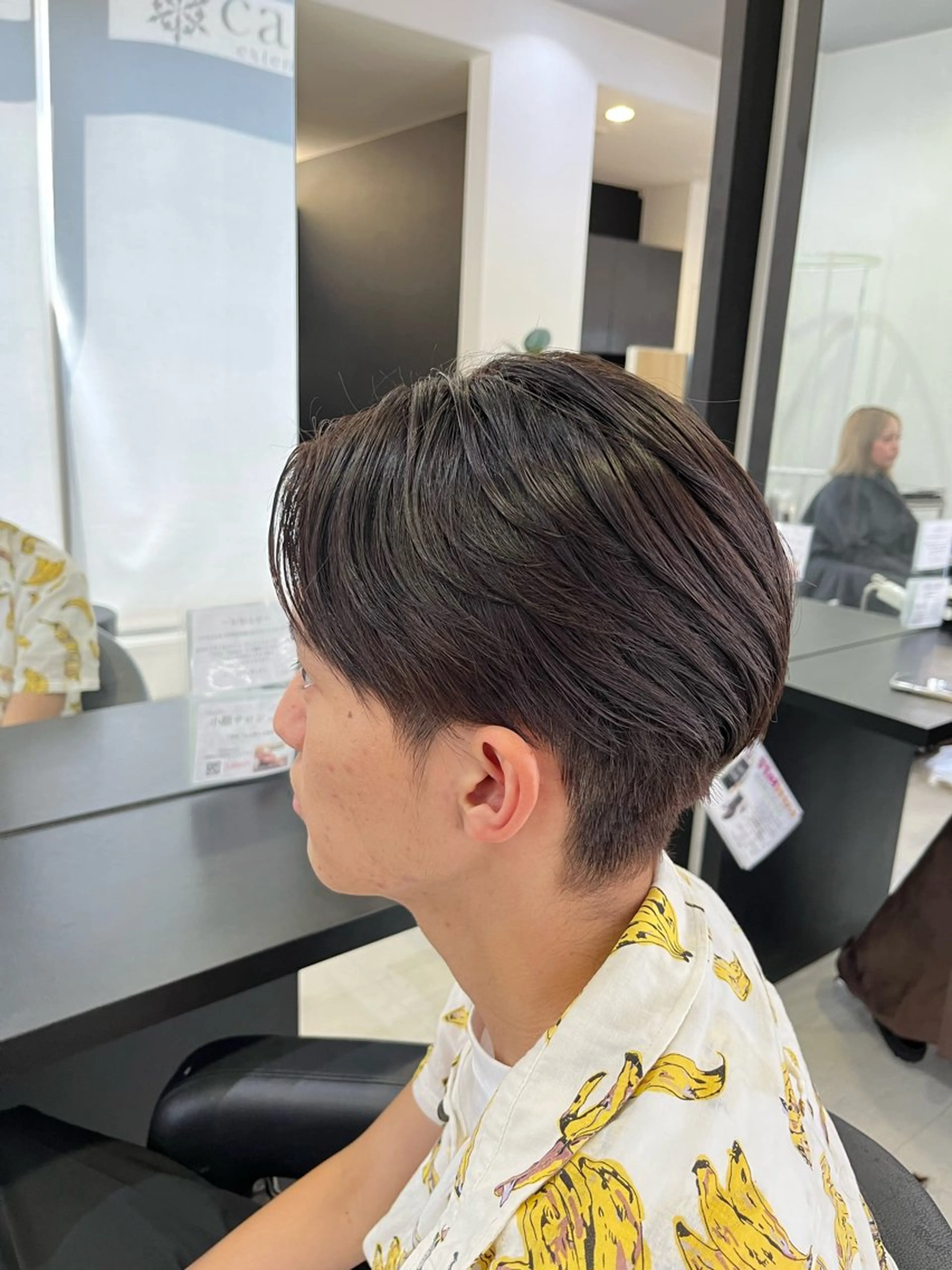 ショート パーマ メンズ カット 縮毛矯正 諸岡 玲のヘアスタイル