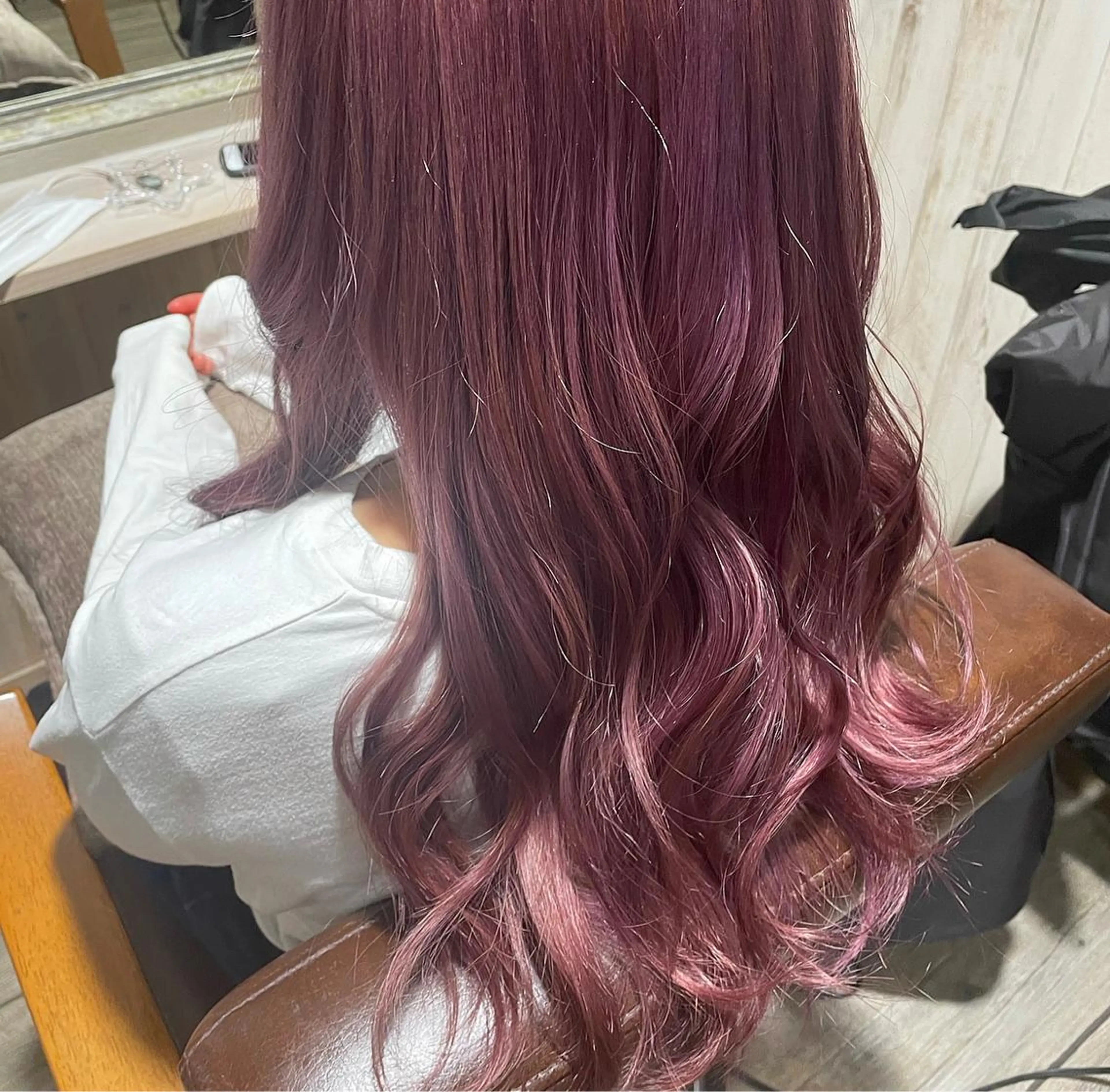 ロング パープルカラー ヘアカラー soyon心斎橋所属・♡透明感/艶カラー/ M a I ♡のヘアスタイル