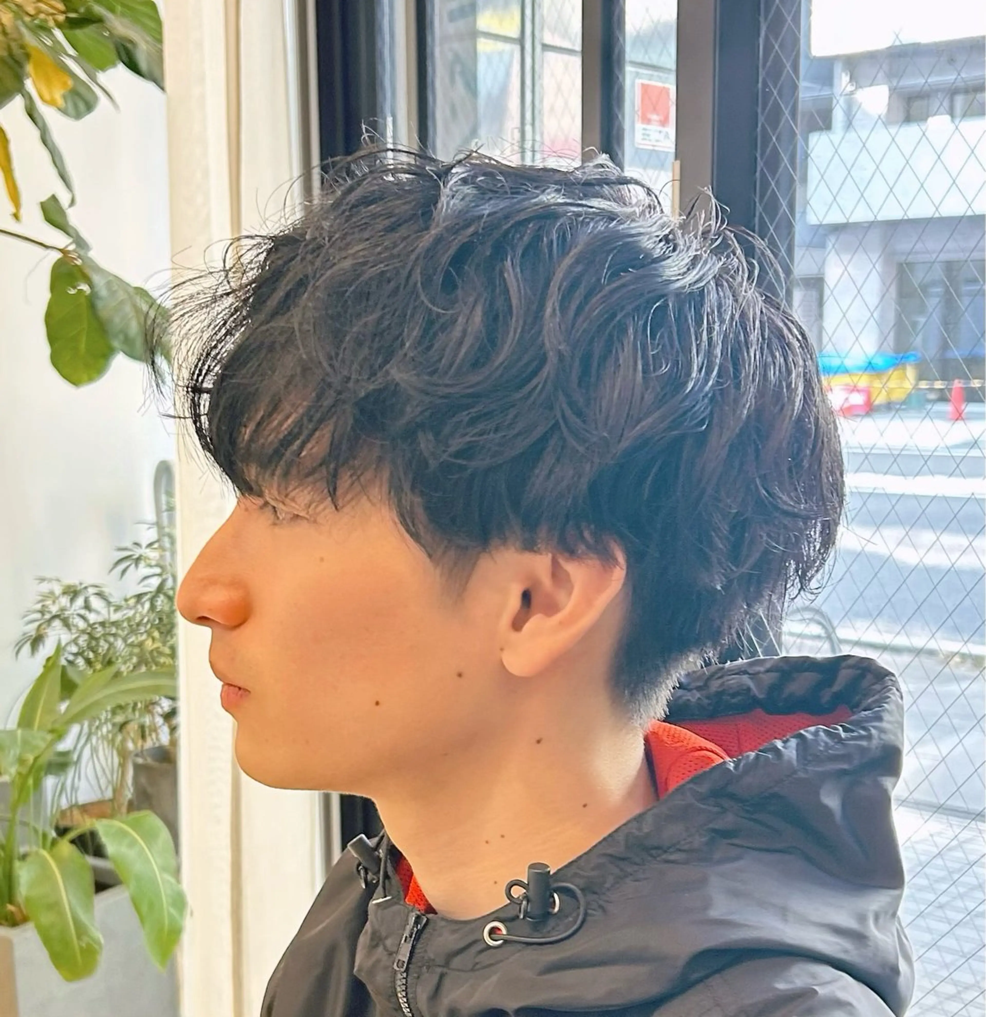 ショート パーマ メンズ calna by ELMO  上ノ井のヘアスタイル