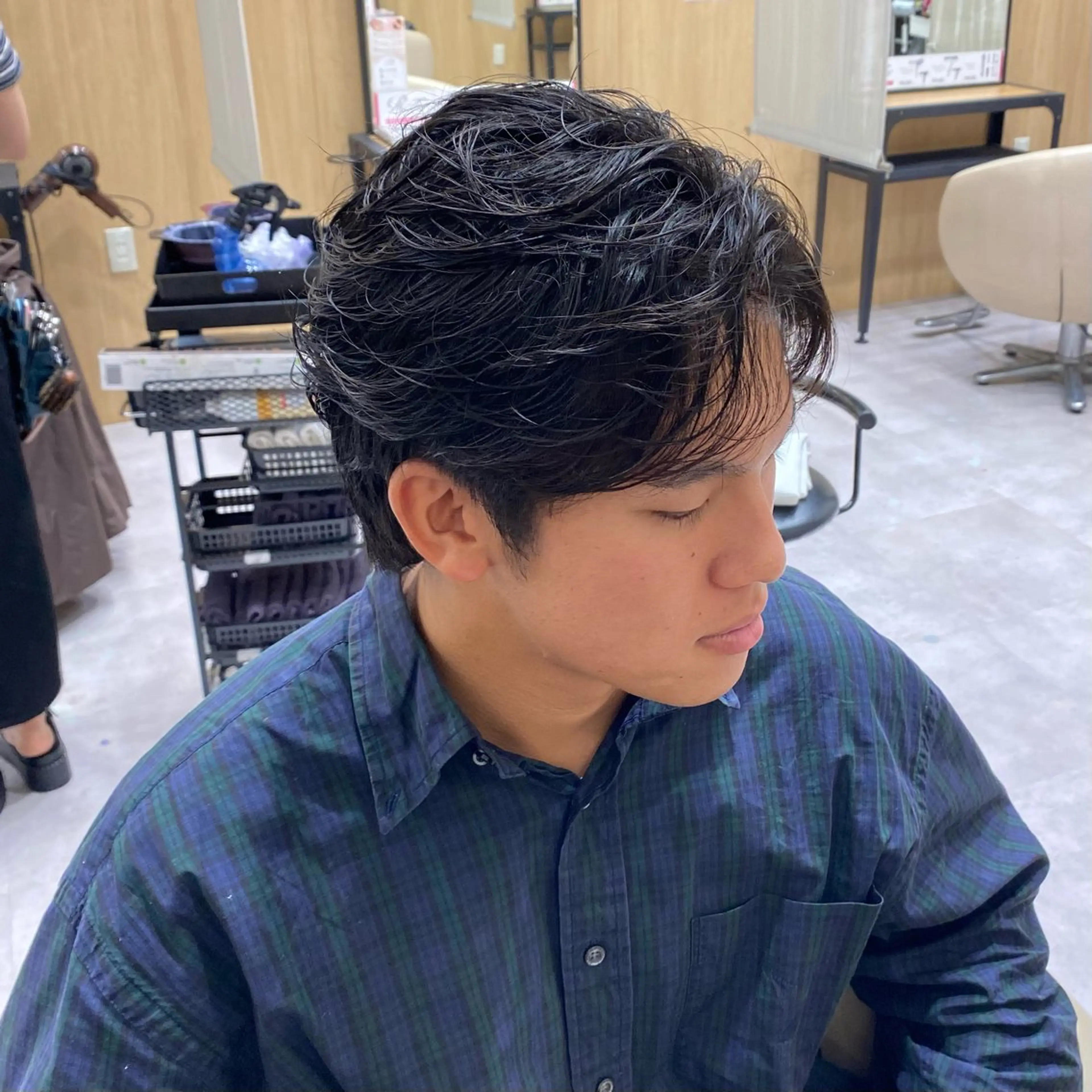 ショート パーマ メンズ UNIX所属・村上翼/ハンサム ショート/パーマのヘアスタイル