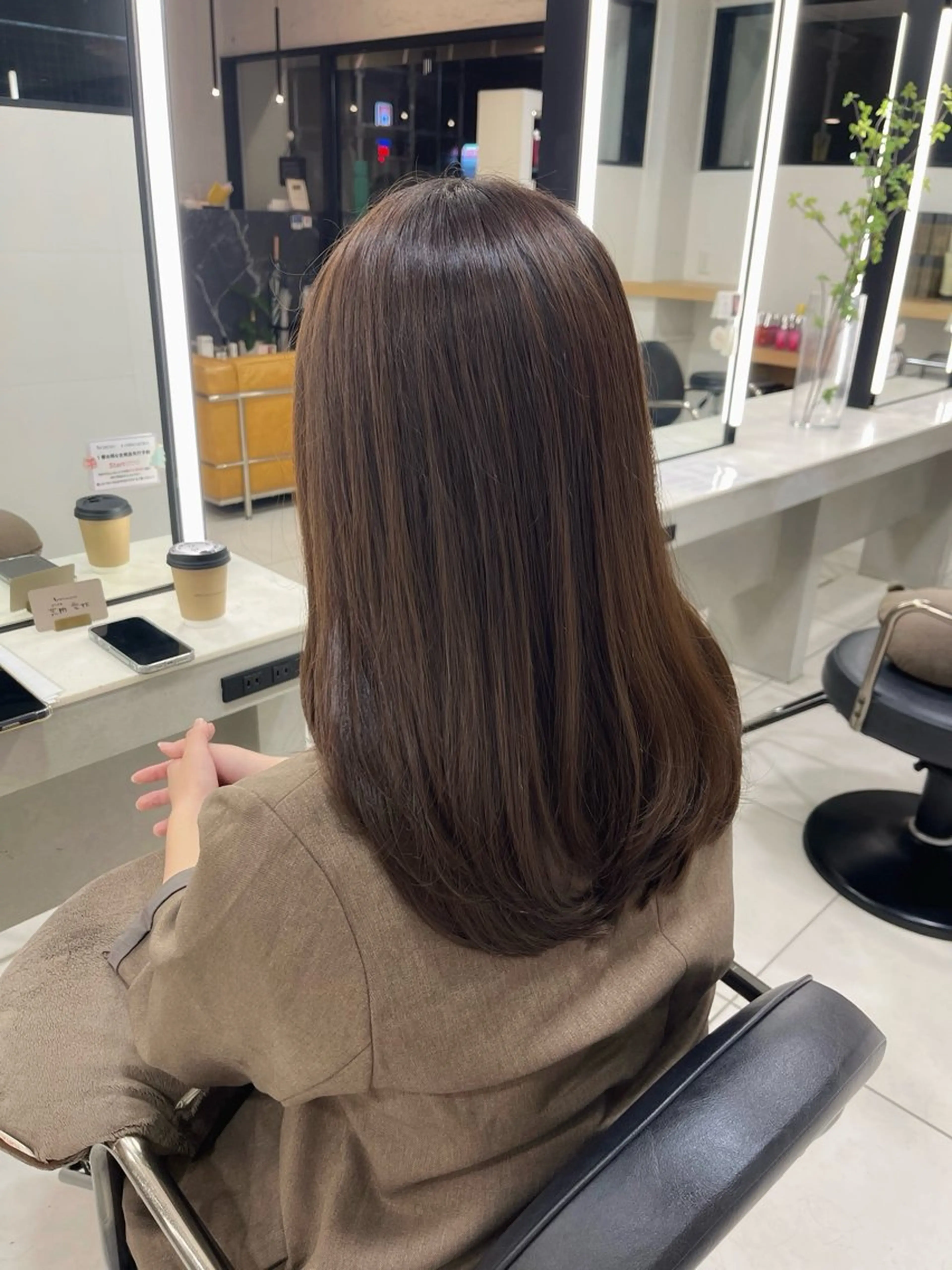 セミロング 🎀透明感カラー🎀 稲垣至恩🎀のヘアスタイル