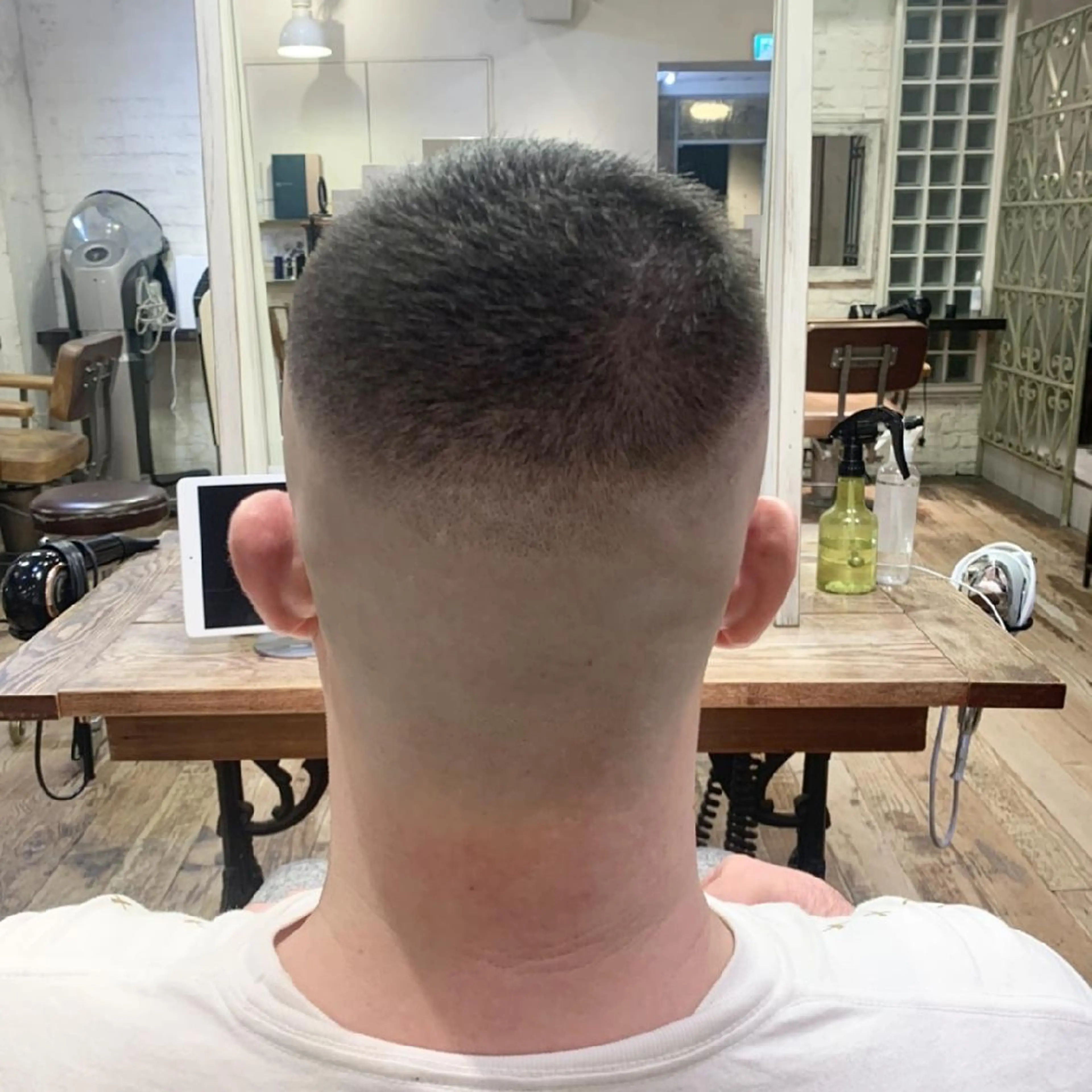 ショート メンズ フェードカット スキンフェード カット Hair make ONE  008所属・メンズ/フェード/ バーバー/盛山大地のヘアスタイル