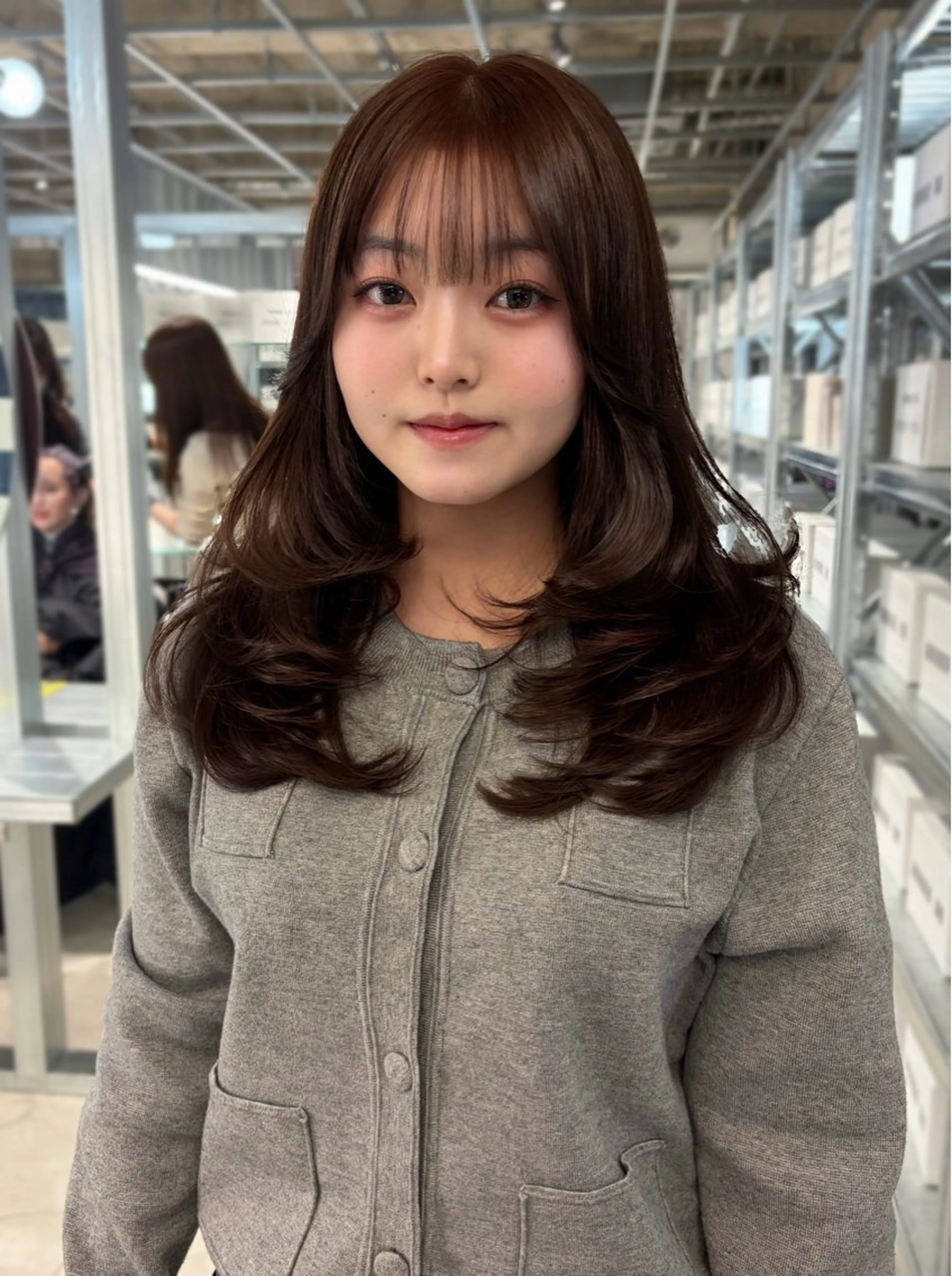 セミロング カラー カット ヘアカラー トリートメント ダブルカラー/レイヤ ーカット 🤍ゆきなのヘアスタイル