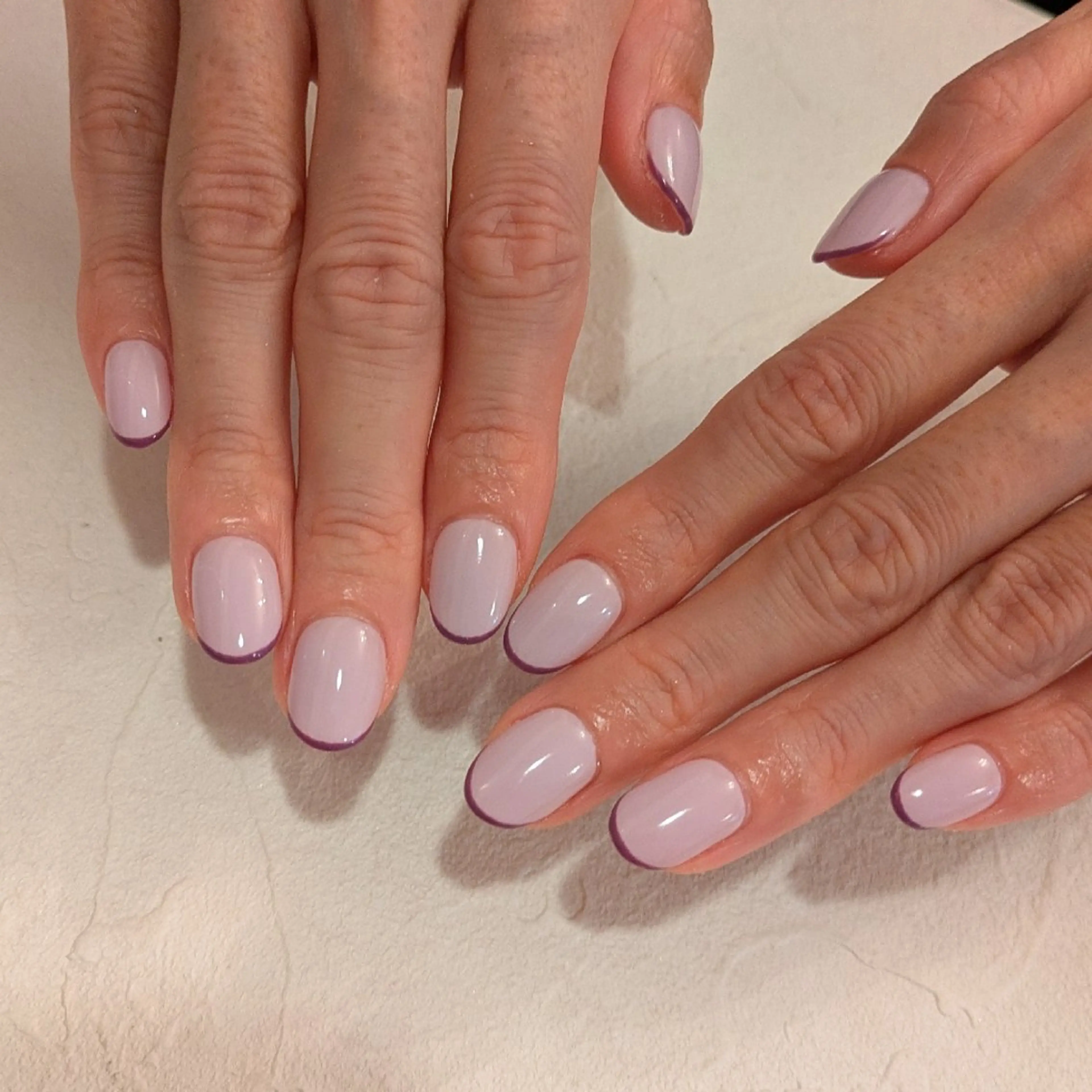 ネイル フレンチネイル ジェヌインネイル 河内のネイルデザイン